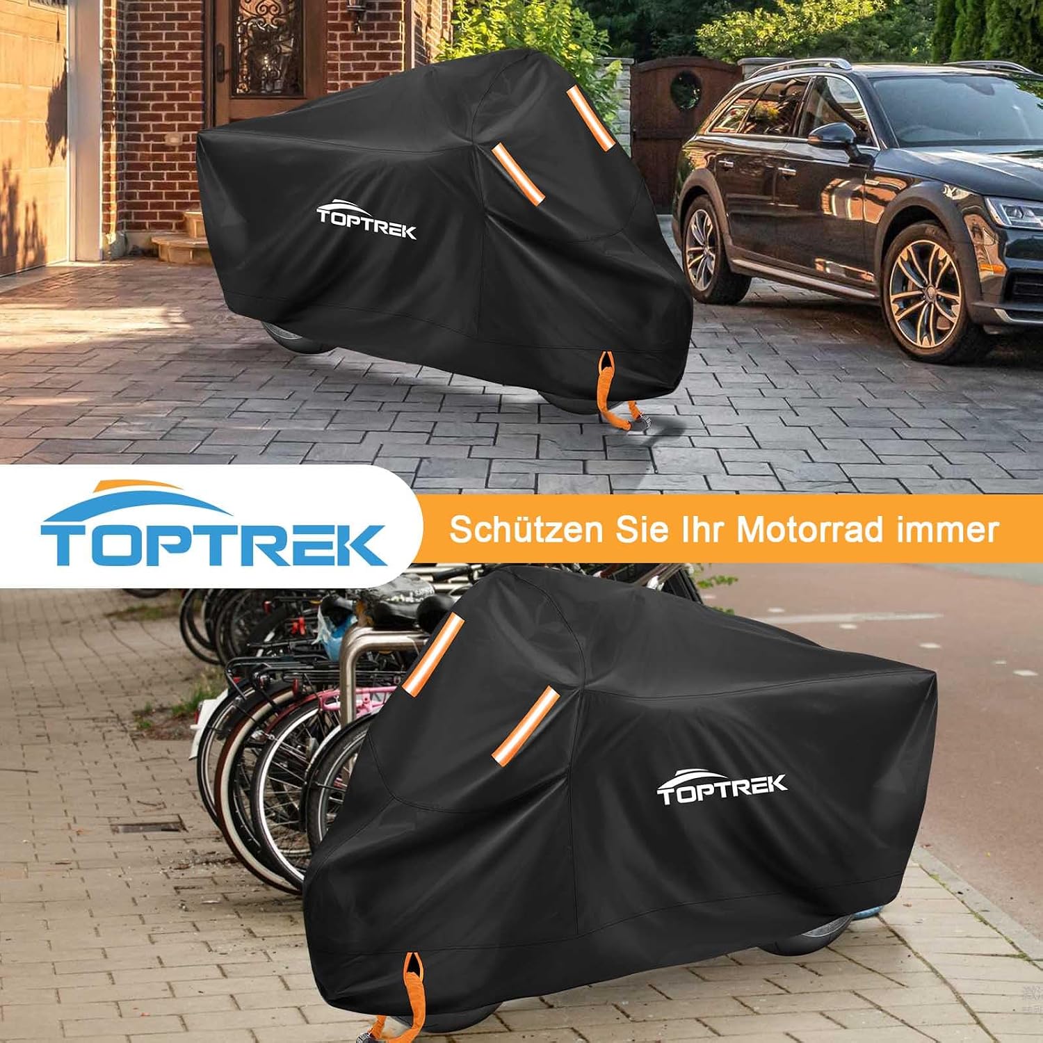Thumbnail 6 de toptrek Motorrad Abdeckplane XXXL 265x105x125 cm 🏍