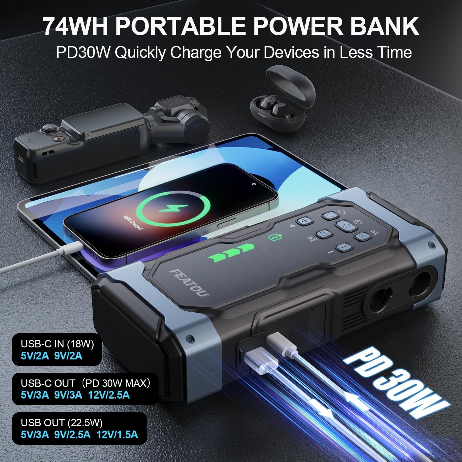 Thumbnail 4 de EV Car Essential 8000A Jump Starter