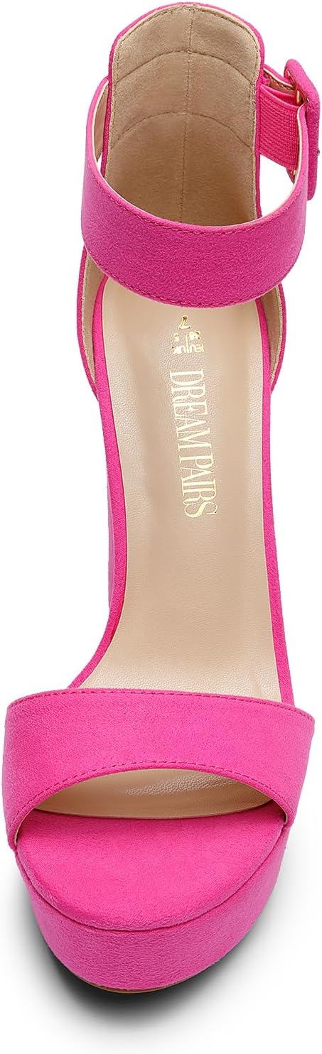 Detalle de DREAM PAIRS Women’s Platform Heel Sandals with Open Toe and Ankle Strap