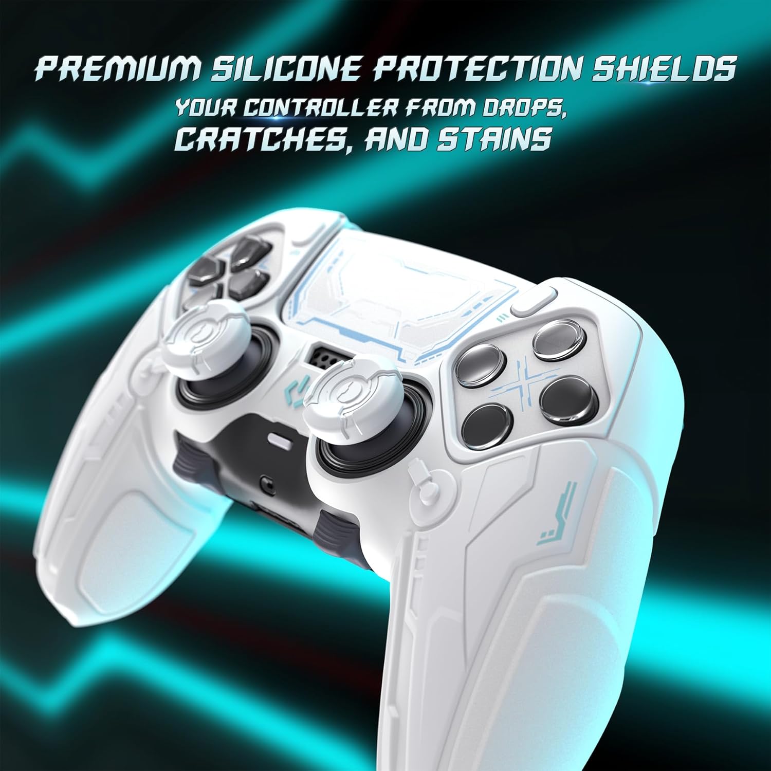 Thumbnail 6 de PlayVital Silicone Cover for PS5 Edge Controller – Stellar Mecha Anti-Slip Grip