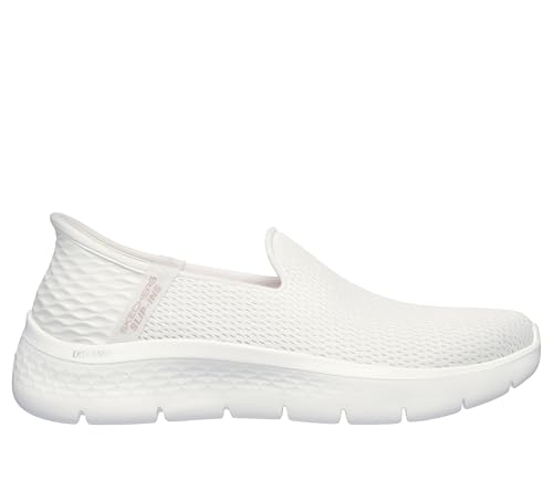 Detalle 2 de Skechers Mujer Go Walk Flex Relish Slip-In Entrenador – Off White Textile/Trim, 37 EU