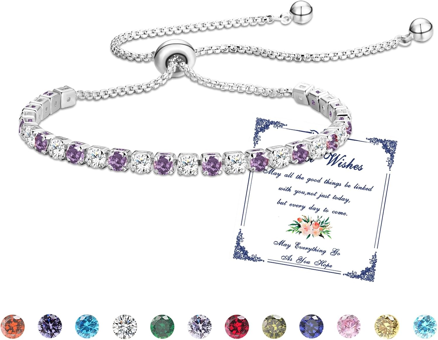 Detalle de Esmoly Pulsera piedras naturales ajustable