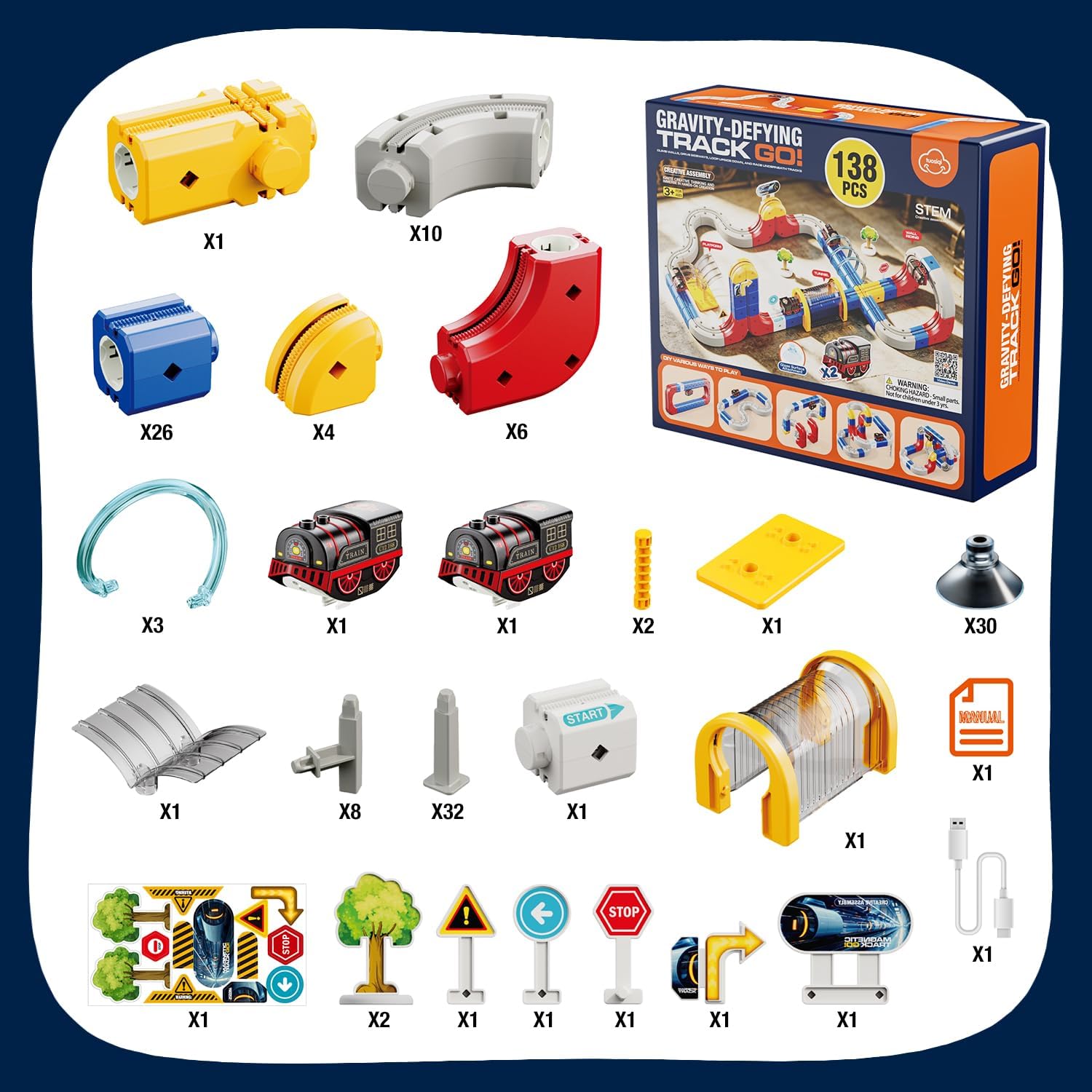 Thumbnail 6 de Electric Train Set with 138-Piece Track