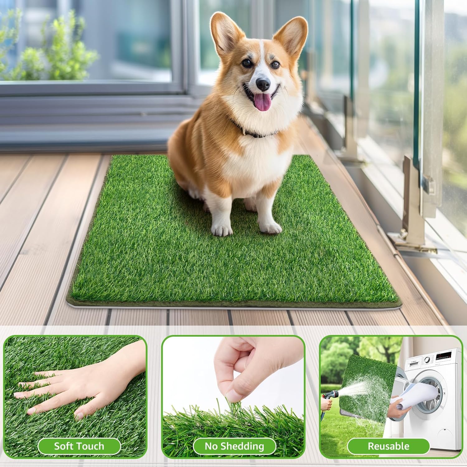 Thumbnail 4 de Artificial Grass for Dogs 46x71cm