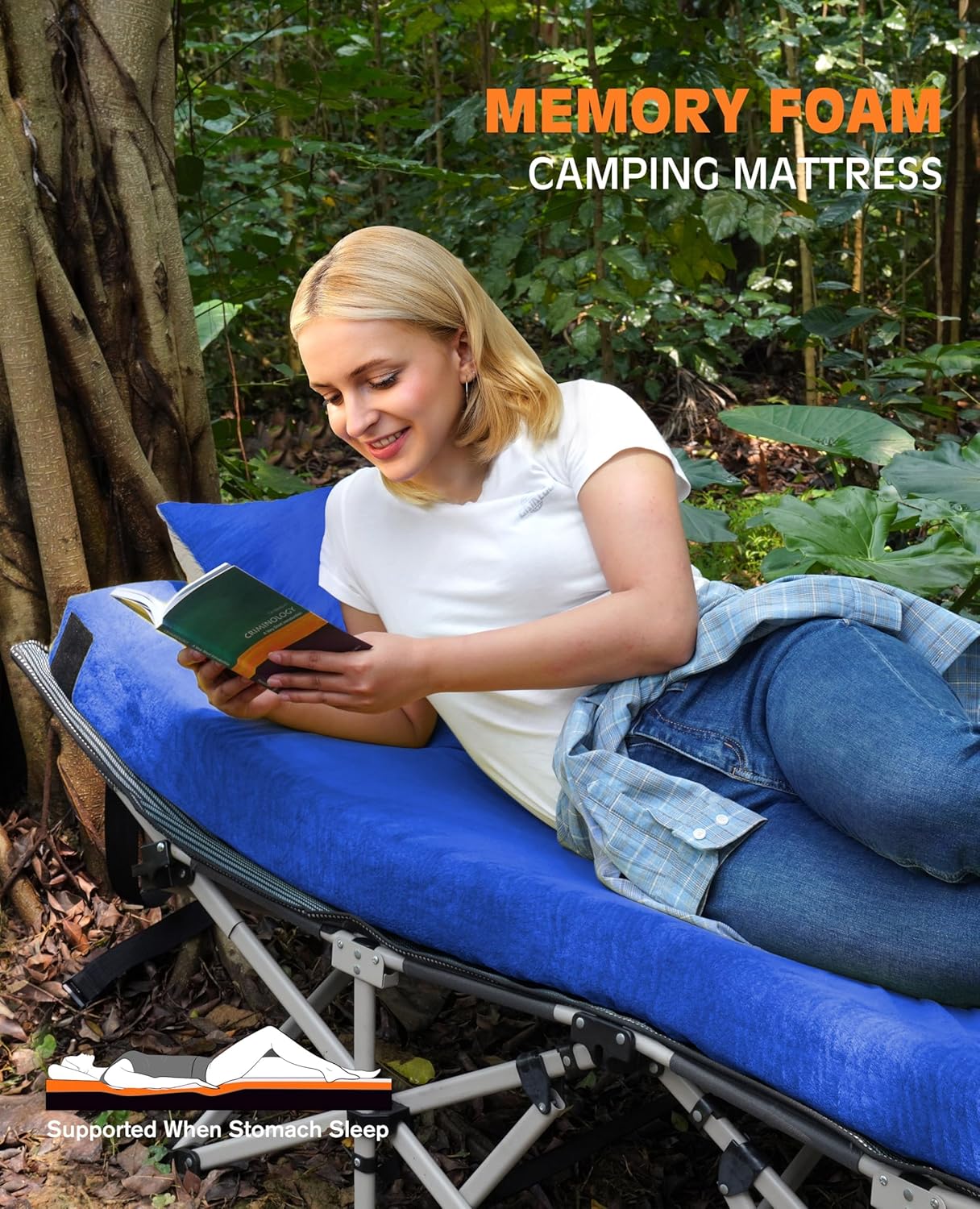 Thumbnail 6 de GAIALOOP Extra Thick 4-Inch Memory Foam Camping Mattress