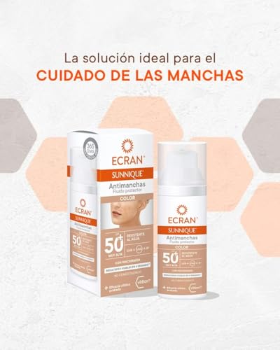Thumbnail 9 de ECRAN SUNNIQUE – Protector Facial SPF 50+ con color y tratamiento antimanchas (50 ml)