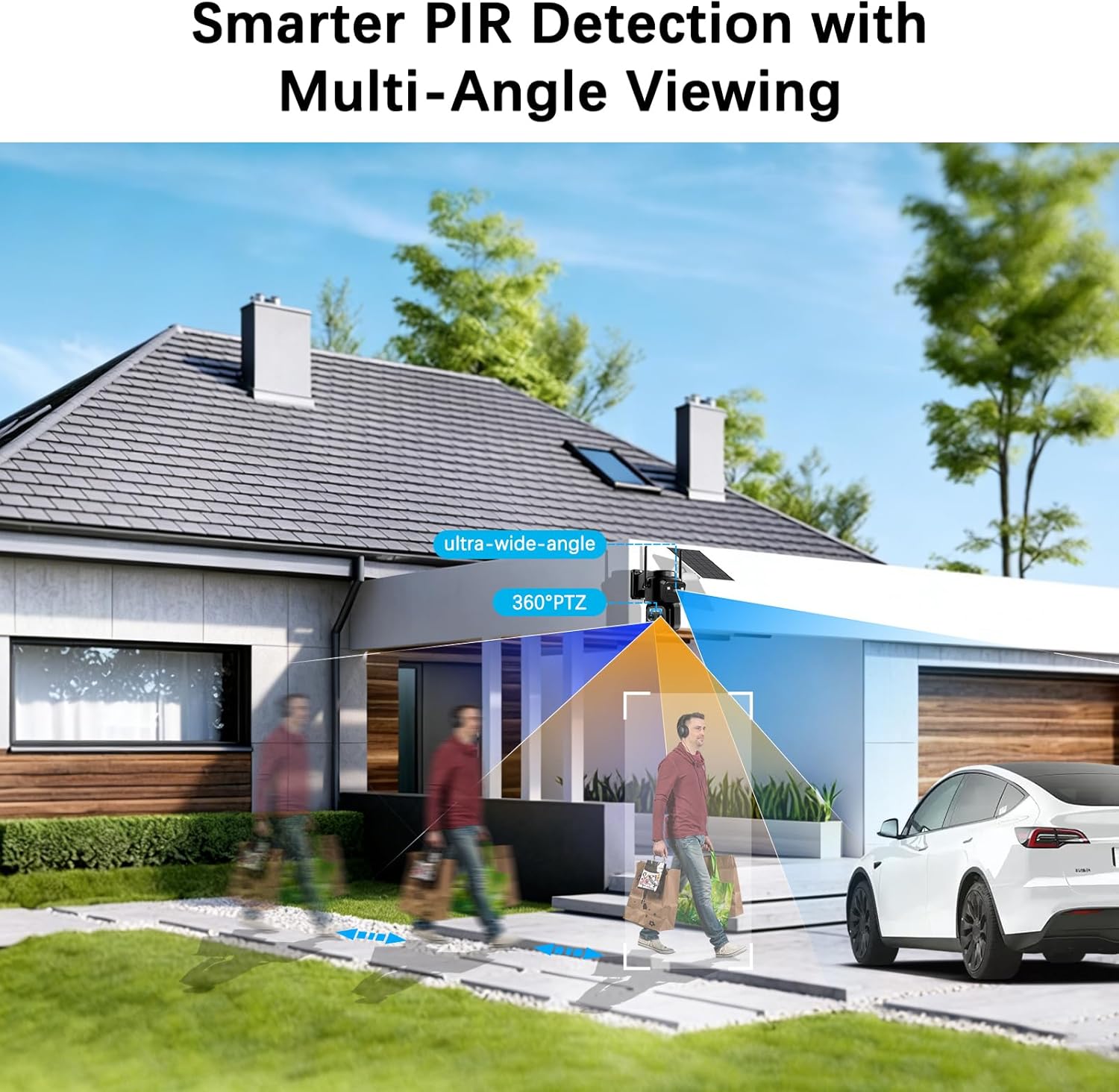 Thumbnail 4 de 4K Caméra de Surveillance WiFi Extérieure Sans Fil avec Panneau Solaire et Suivi 10X