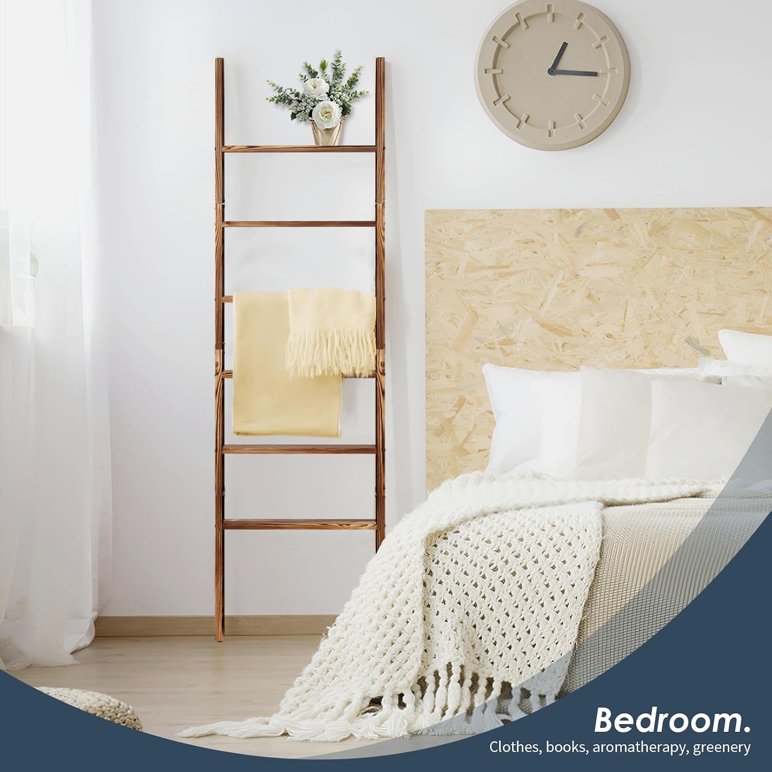 Thumbnail 6 de Wooden Blanket Ladder, 6-Tier