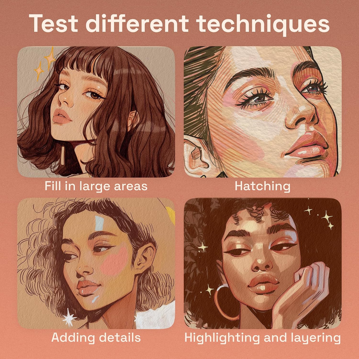 Thumbnail 4 de ARTISTRO Acrylic Paint Markers, 24 Skin Tones