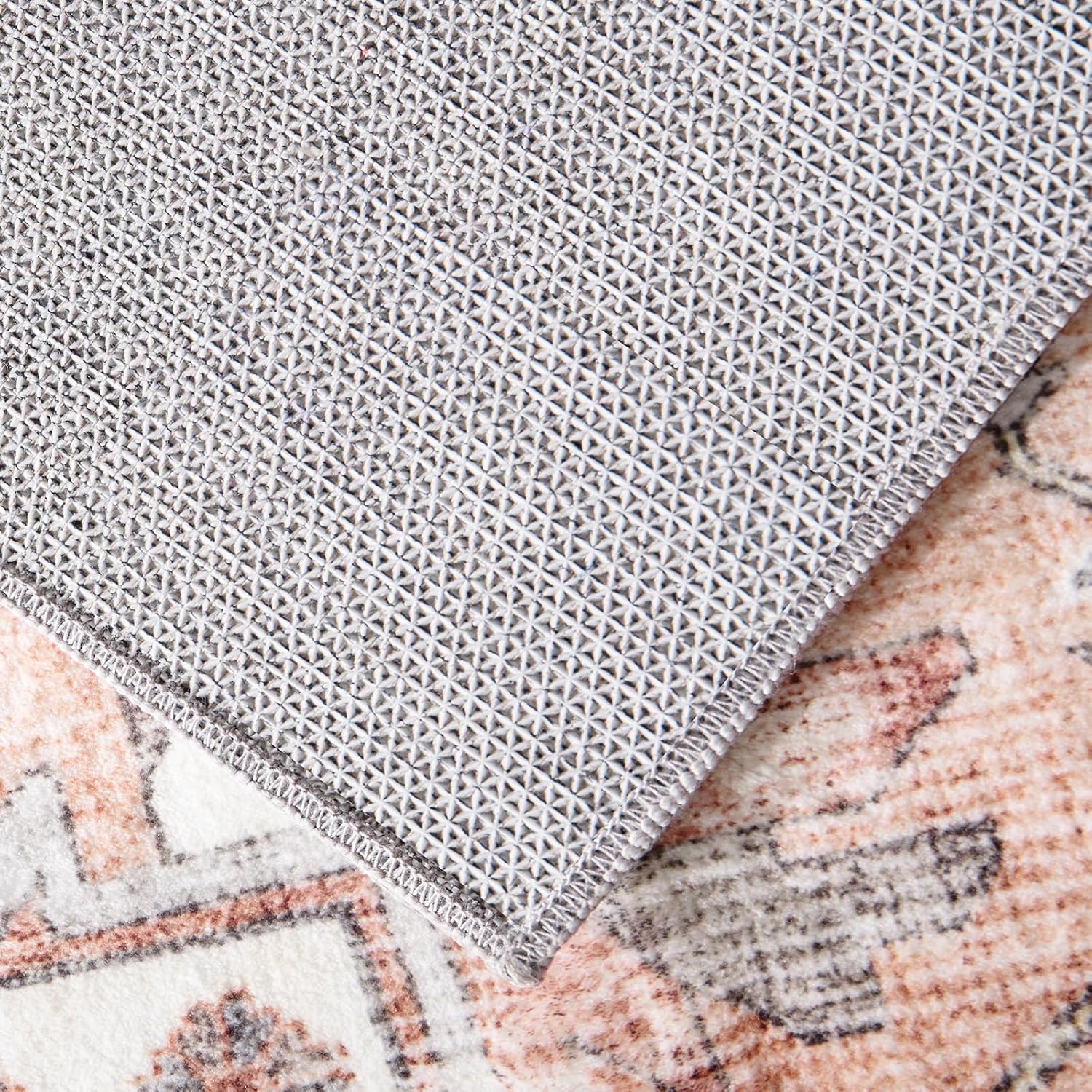 Thumbnail 6 de Carvapet Hallway Runner Rug 150x210cm in grey with non-slip backing (washable microfiber)