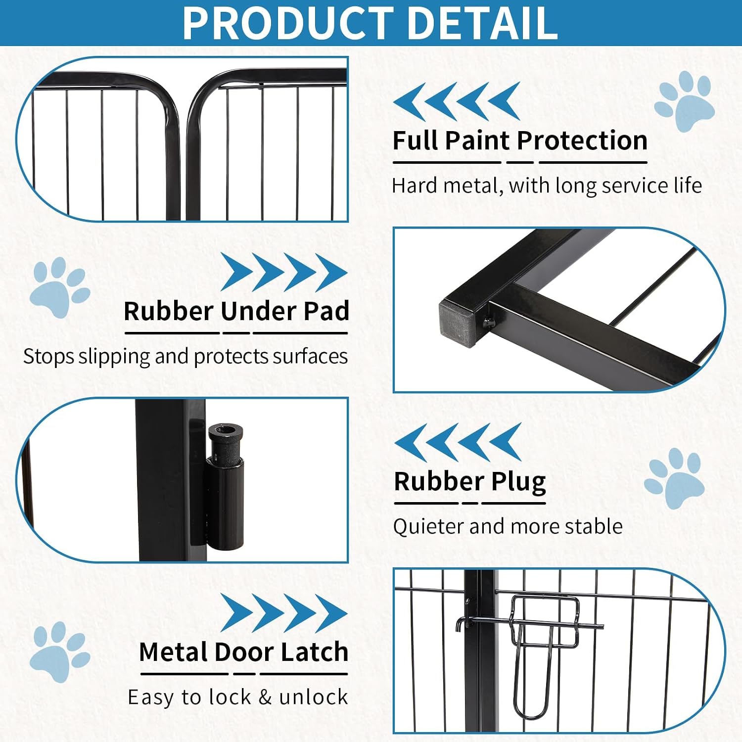 Detalle de NEWBULIG Dog Playpen 32-Inch