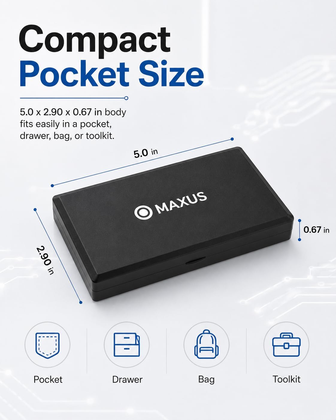 Thumbnail 4 de MAXUS Digital Pocket Gram Scale 500g ⚖
