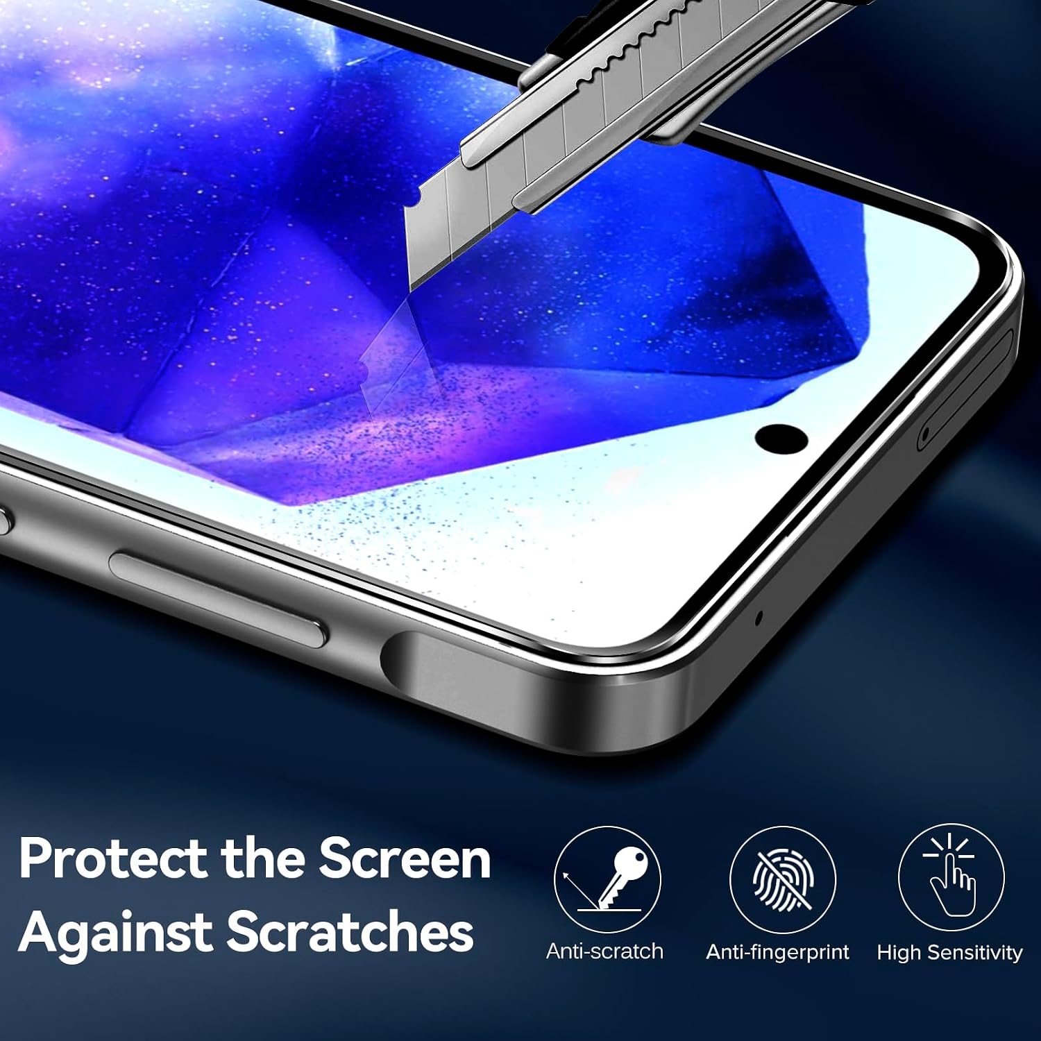 Detalle 2 de ivoler Funda Mate Negro para Samsung Galaxy A55 5G 🌟 Protección Total y Elegante