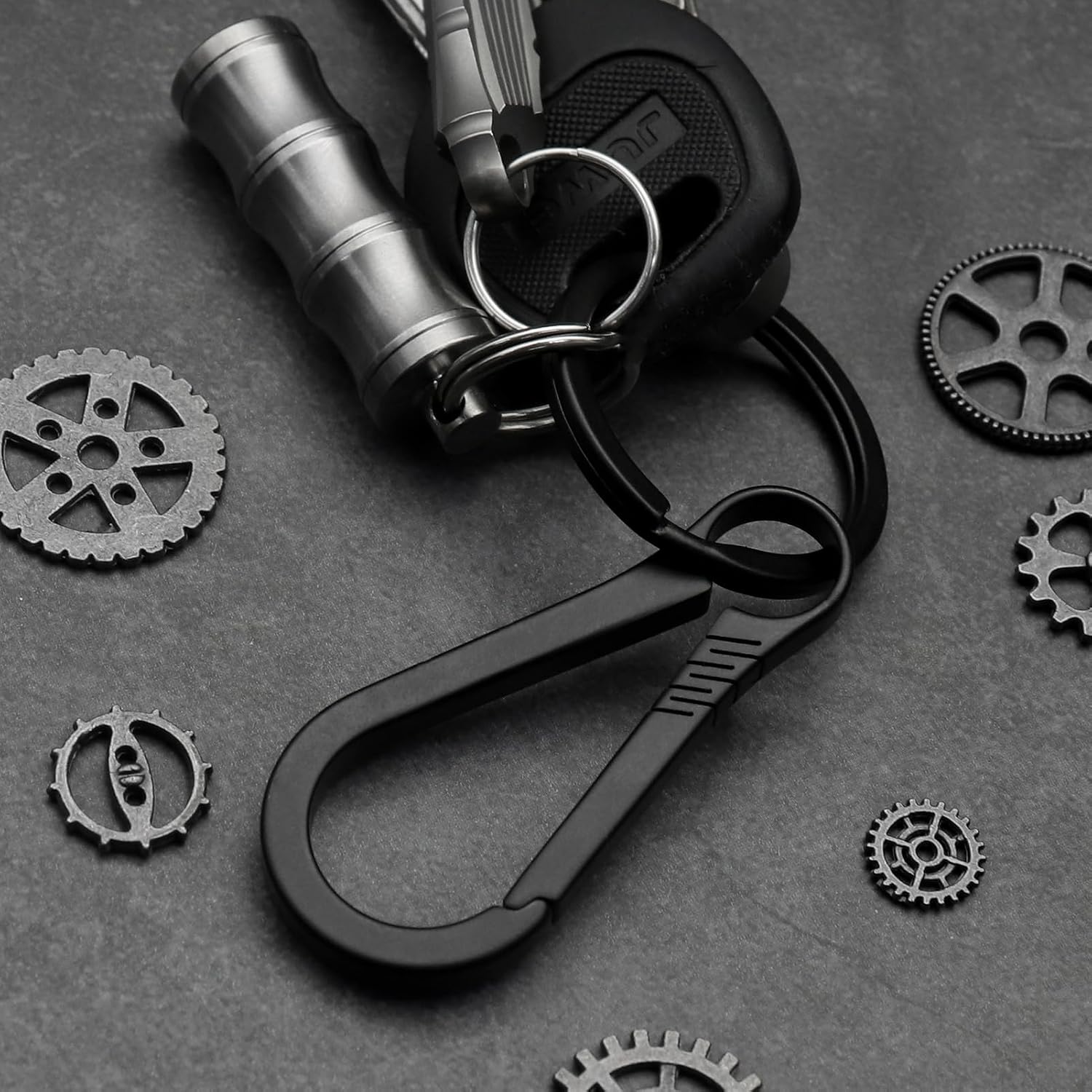 Thumbnail 6 de KCFEV Titanium Carabiner Keychain: Ultra‑Light yet Incredibly Strong