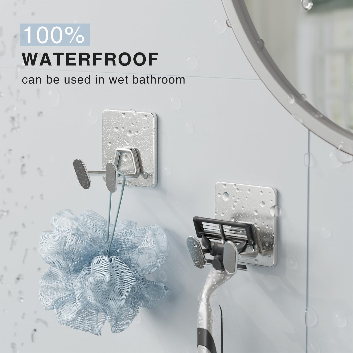 Detalle 1 de Shower Hooks, Stainless Steel