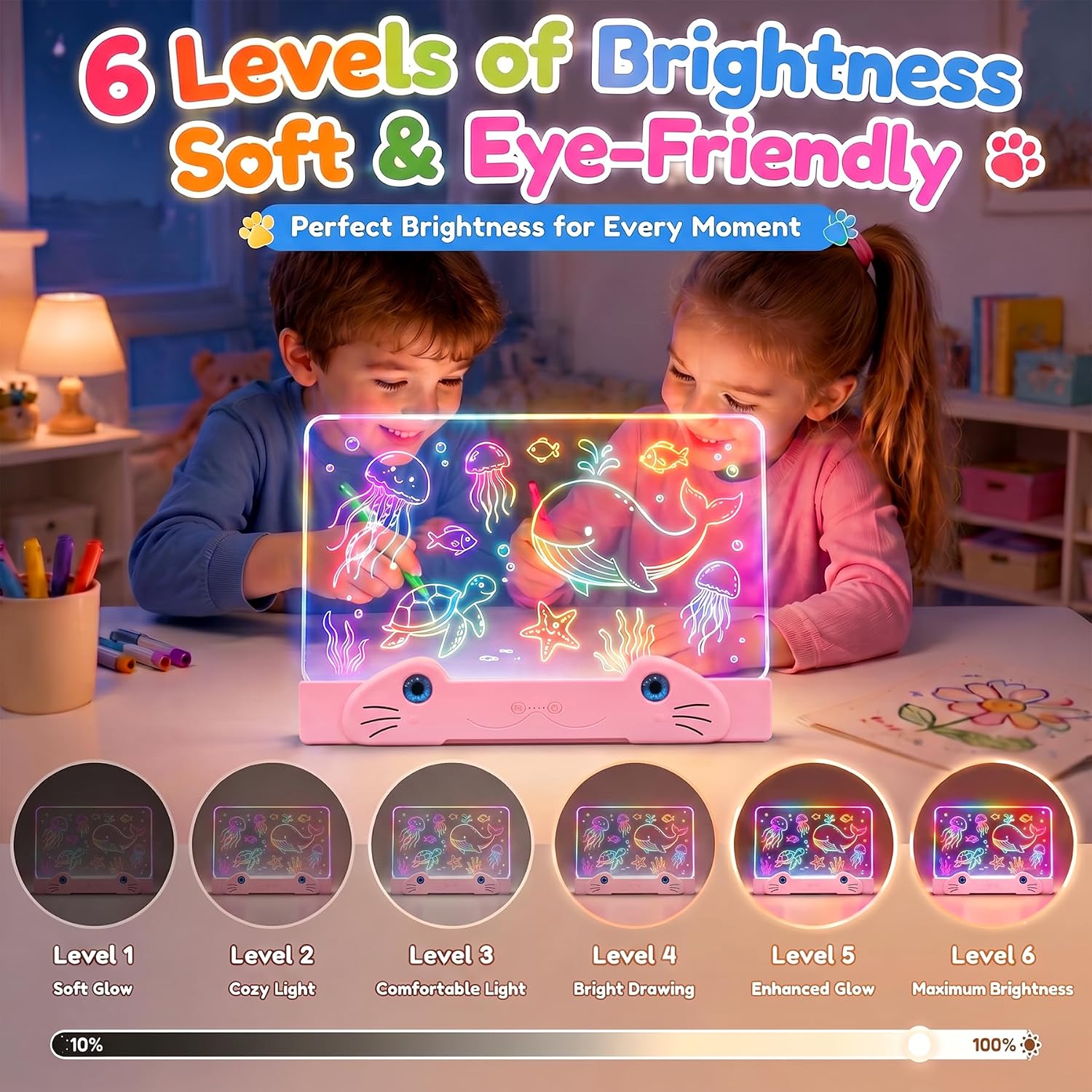 Detalle 2 de LED Drawing Board for Kids, 16-Inch