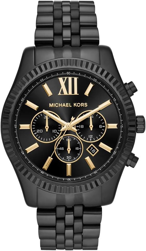 Thumbnail 4 de Michael Kors Lexington pour Hommes — Montre chronographe quartz 44 mm en acier inoxydable