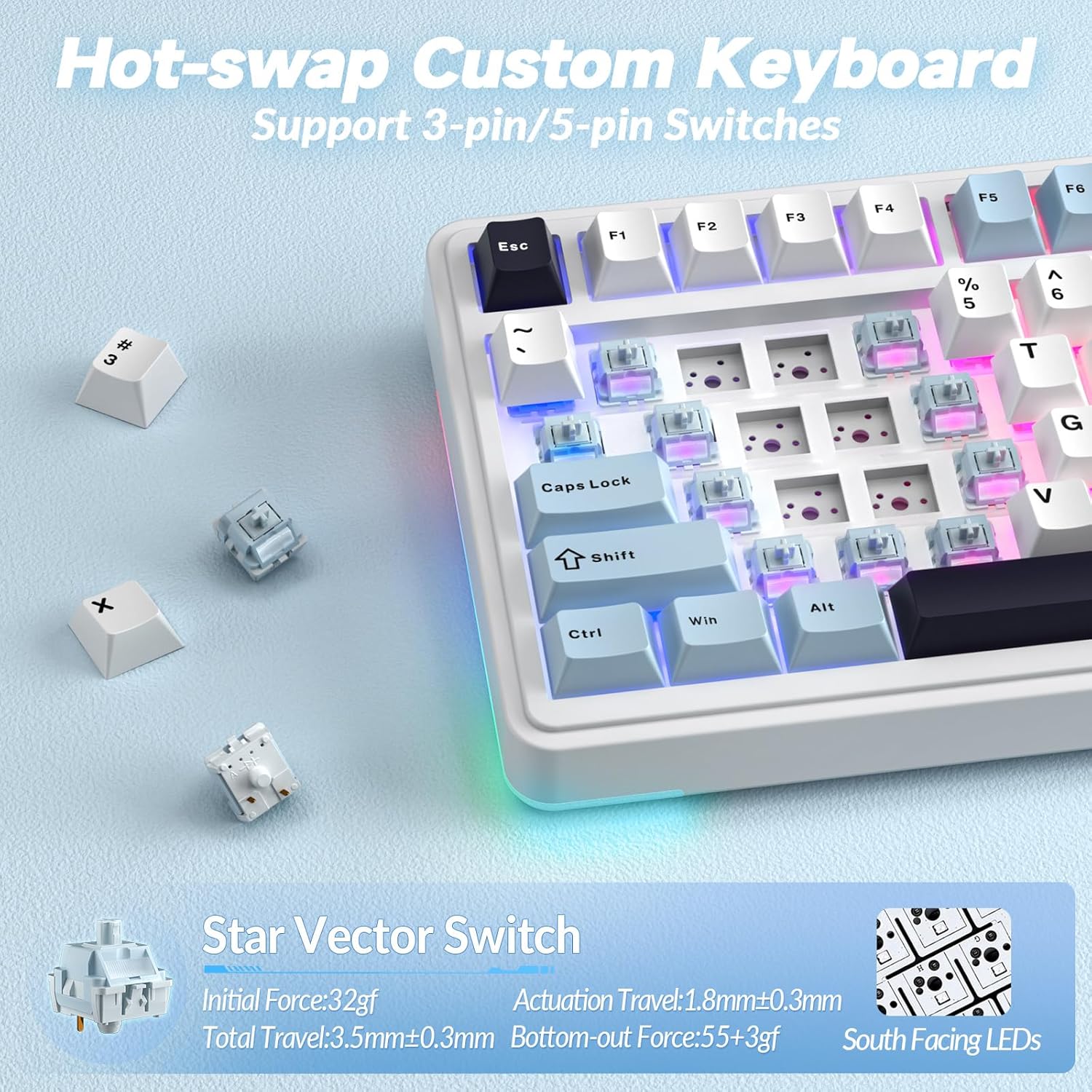 Thumbnail 4 de AULA S75 PRO 75% Wireless Mechanical Keyboard