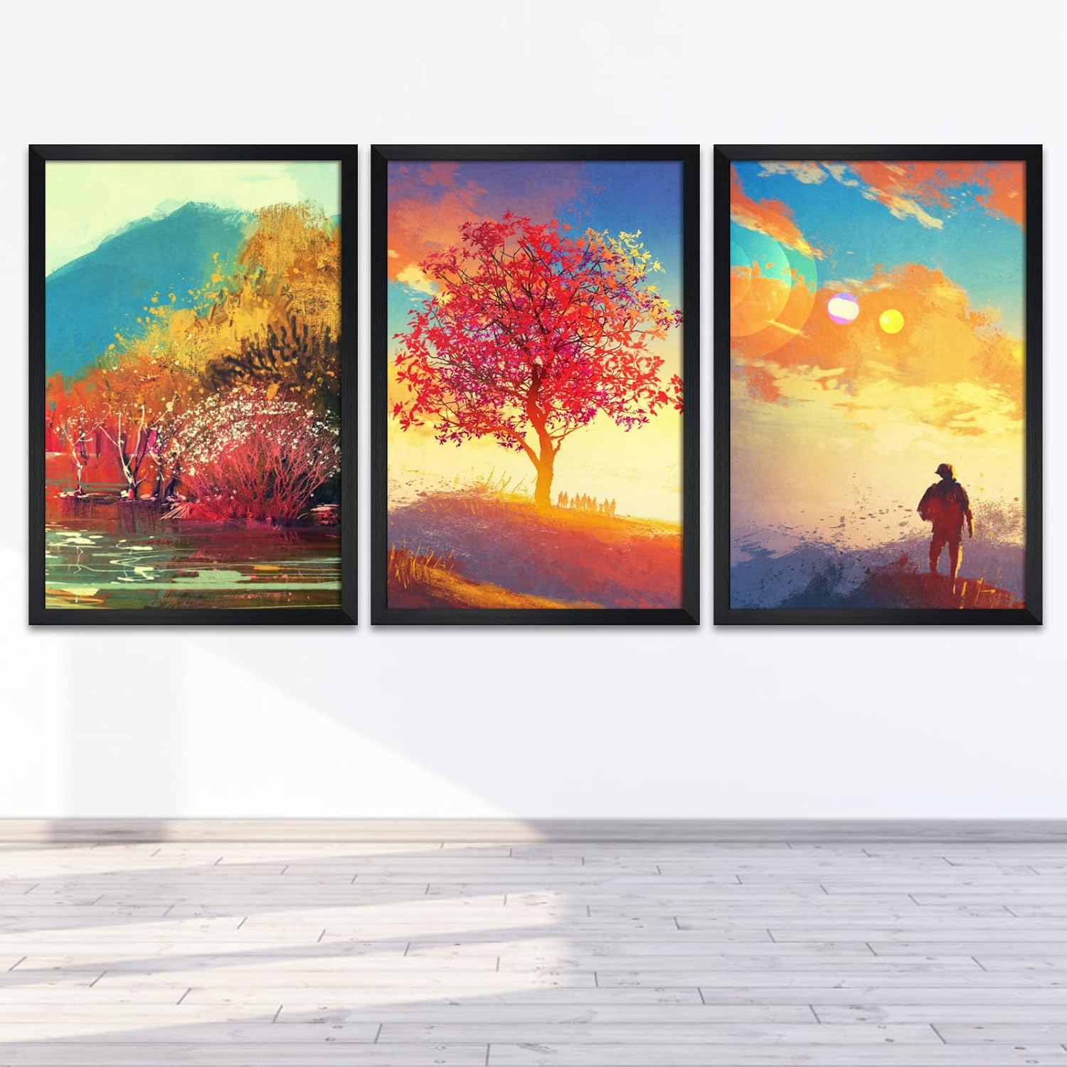 Detalle de Giftgarden 24x36 Inch Poster Frame in Black Aluminium - 63.4 x 93.8 cm, 61x91.4 cm Display Area