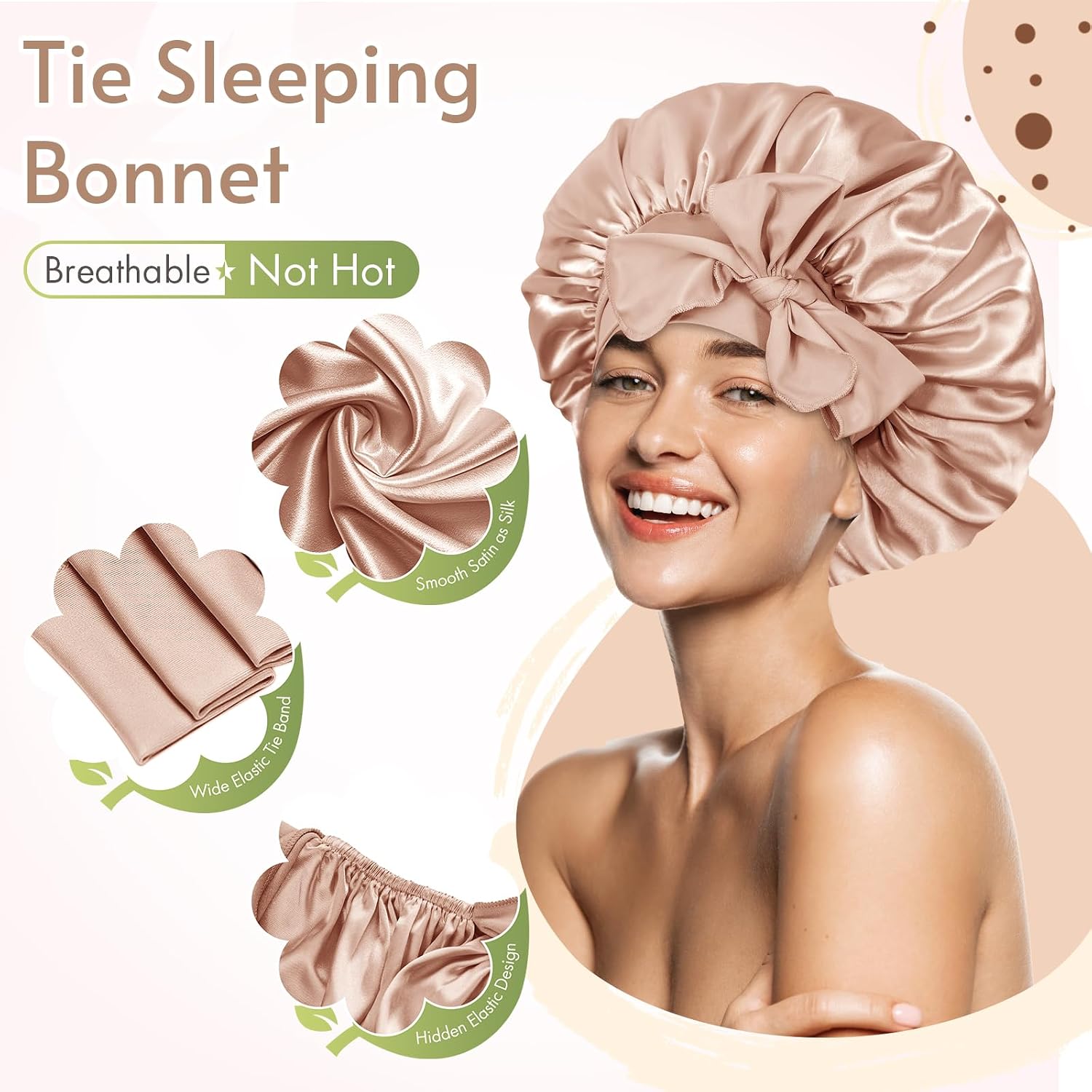 Thumbnail 2 de BONNET QUEEN Silk Bonnet 2.8 in wide