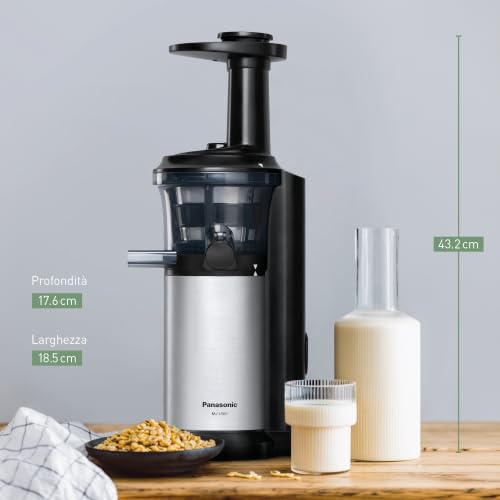 Thumbnail 7 de Panasonic MJ-L500 Slow Juicer: estrazione a bassa velocità in acciaio, design salva-spazio
