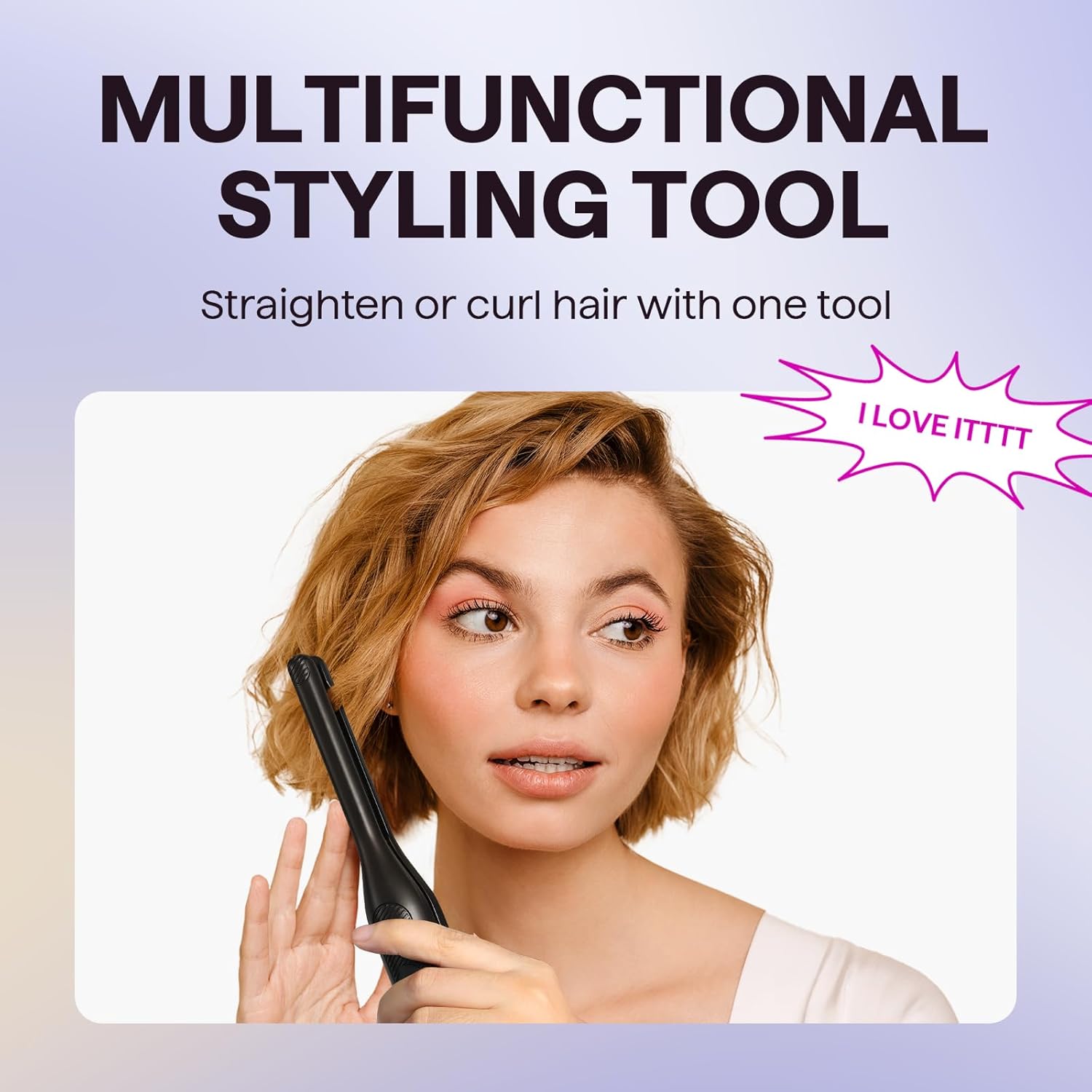 Detalle 2 de wavytalk 0.3" Pencil Flat Iron for Short Hair