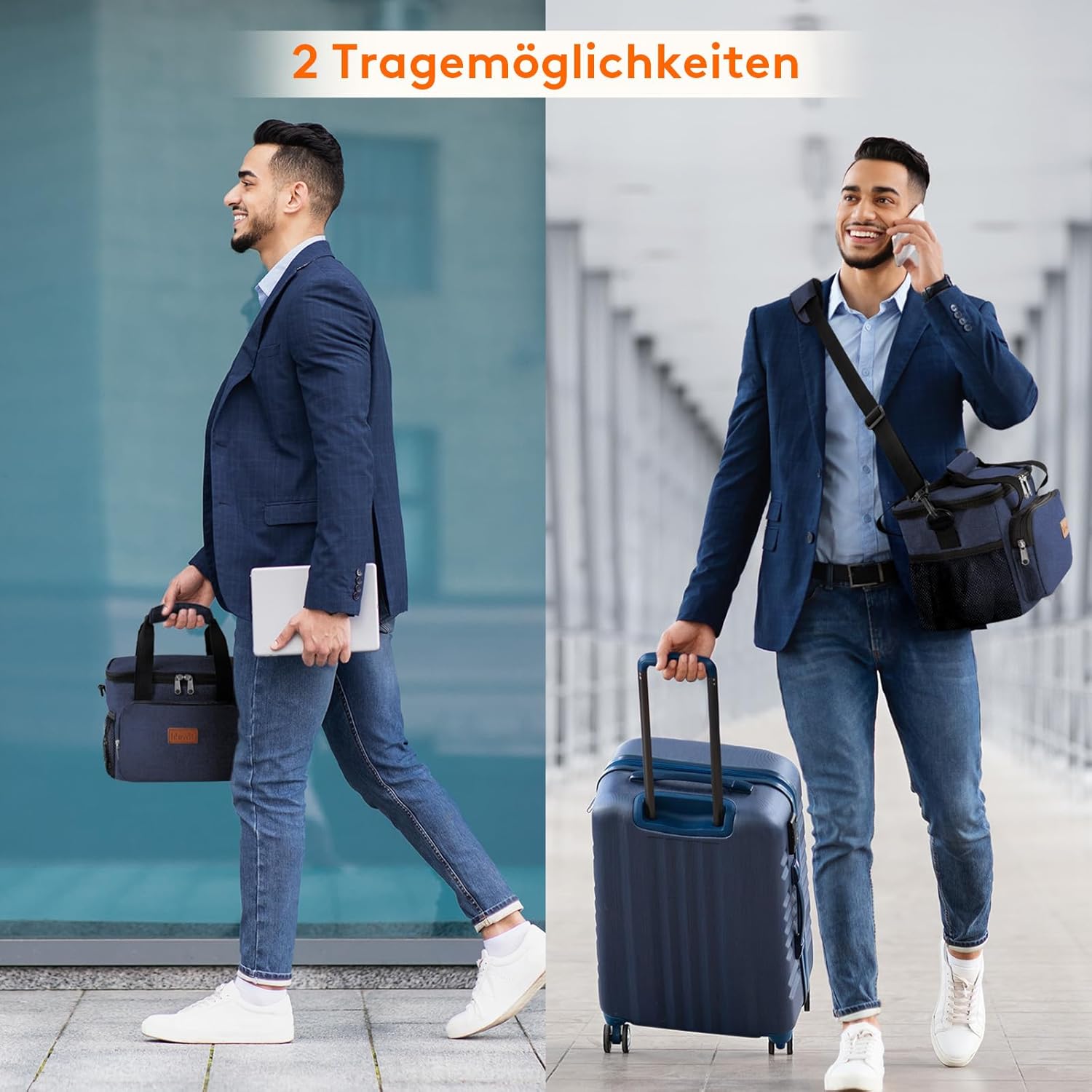 Thumbnail 5 de Lifewit 9L Lunch-Tasche: 12 Dosen Kühl-/Wärmebox, wasserdicht, faltbar – kompakt fürs Büro, Picknick und unterwegs