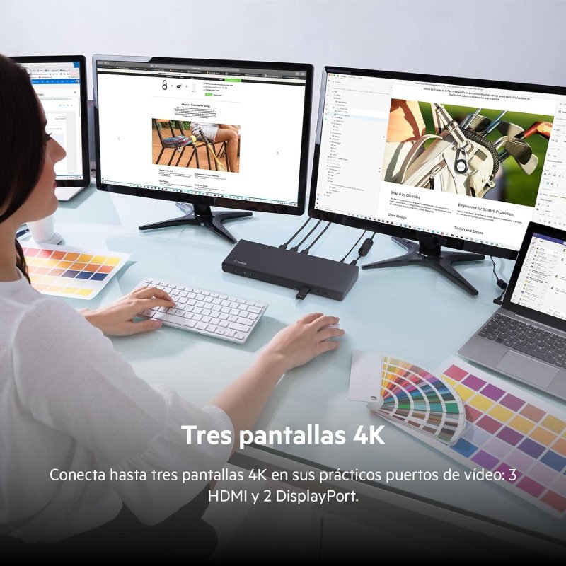 Thumbnail 2 de Belkin Connect base USB-C para 3 pantallas