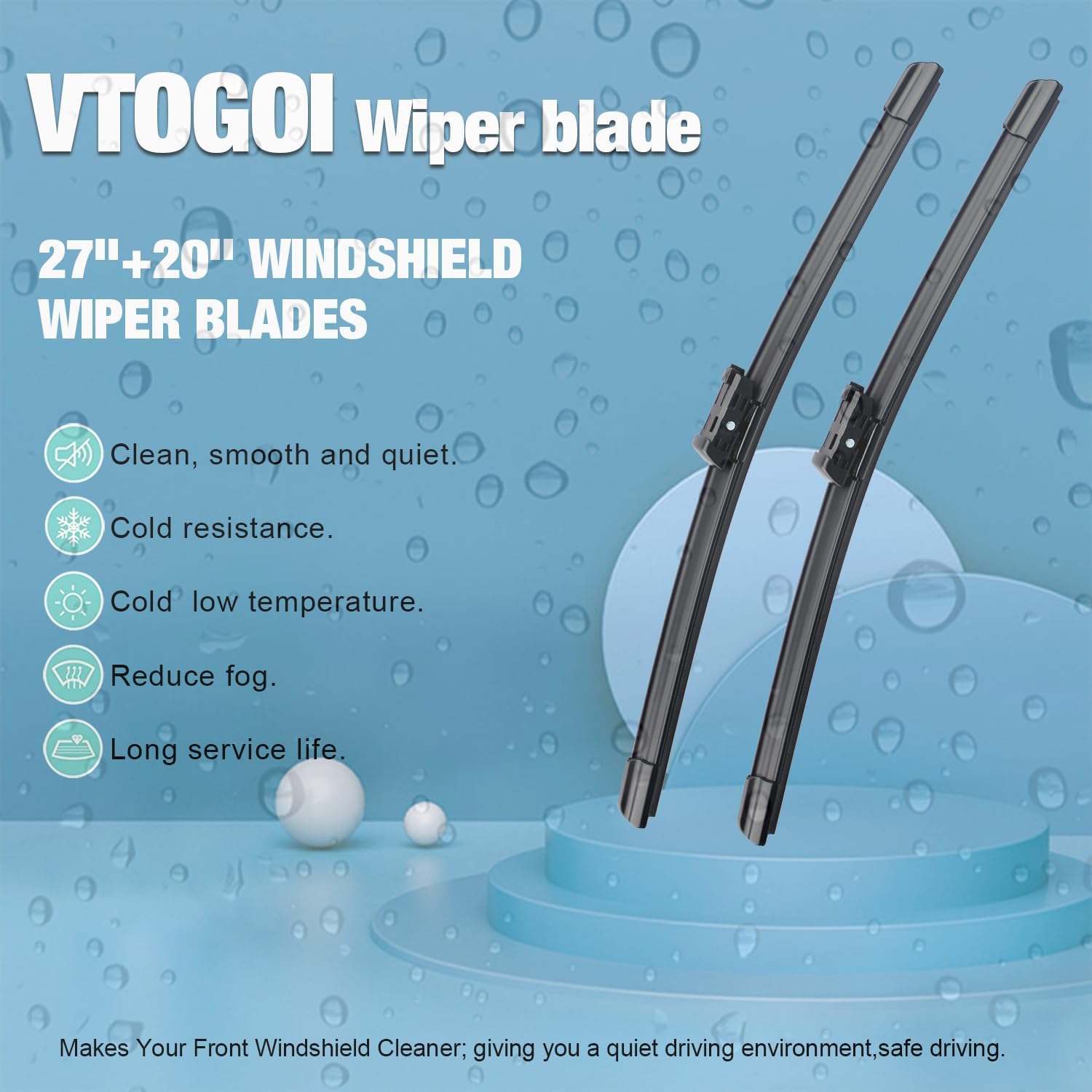 Thumbnail 1 de VTOGOI OEM Windshield Wiper Blades Replacement Set (Audi Q7 & SQ7, 3-Pack)