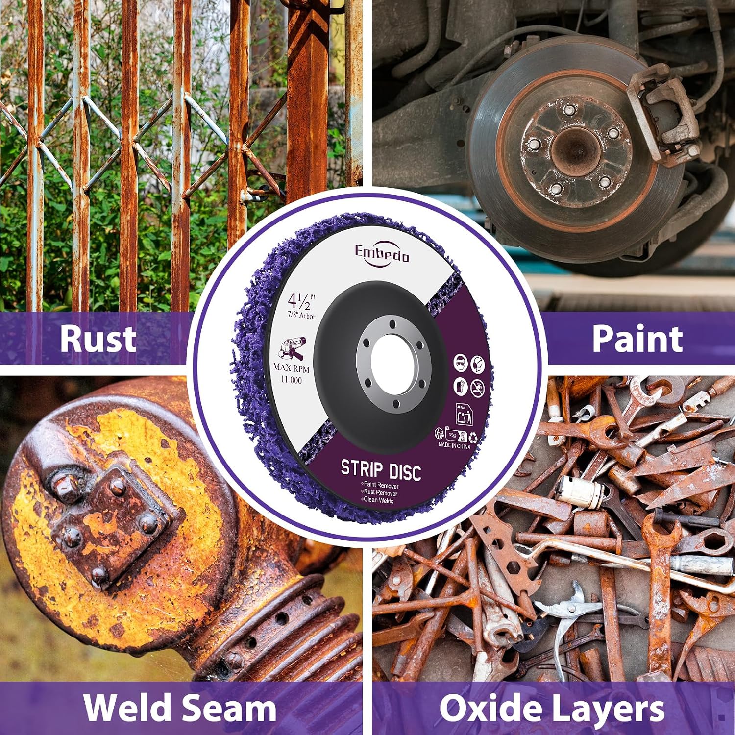Detalle 2 de 5PCS Strip Discs 115mm for Angle Grinder đź›