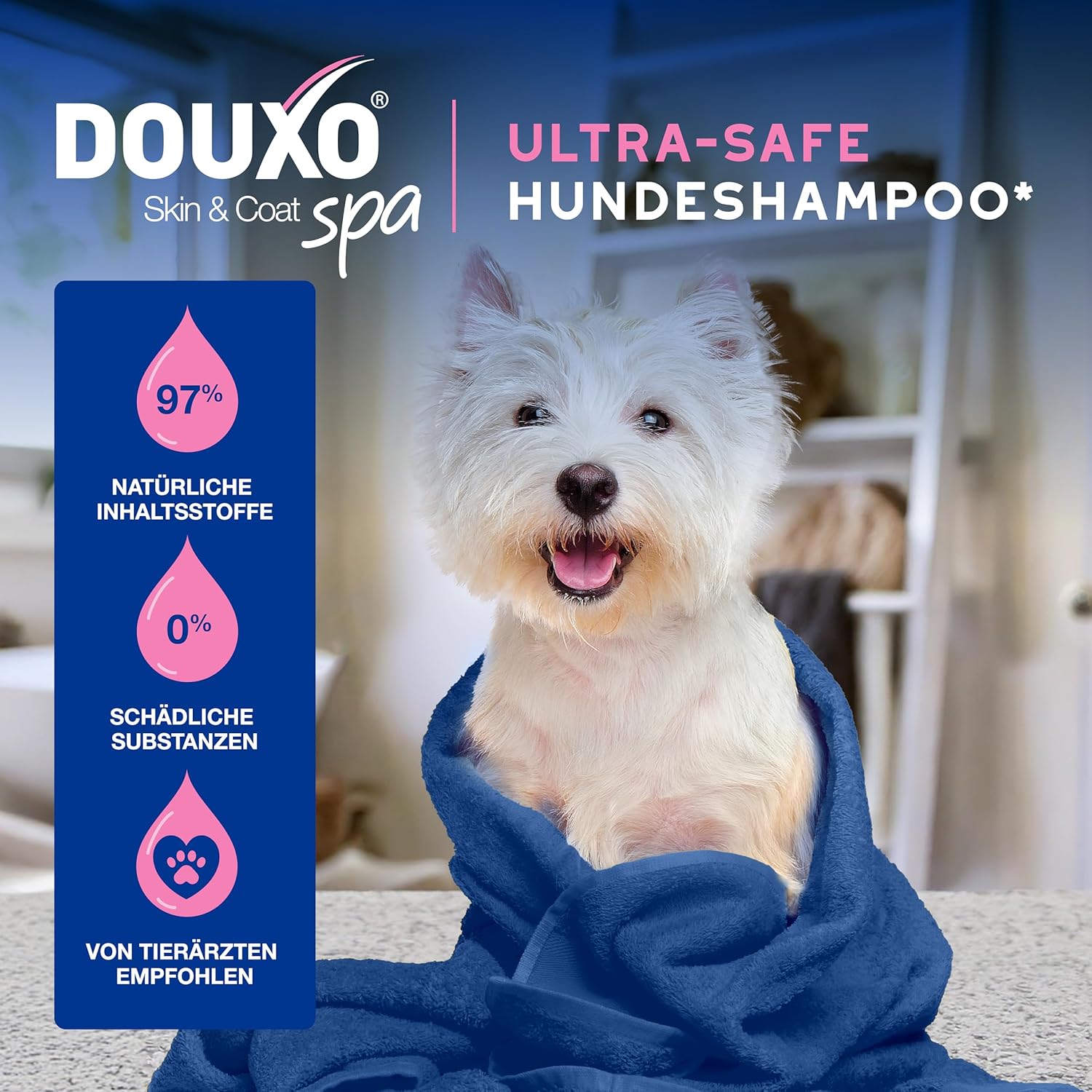 Detalle 2 de DOUXO Skin & Coat SPA – Ultra-Safe Shampoo für empfindliche Haut, 250 ml