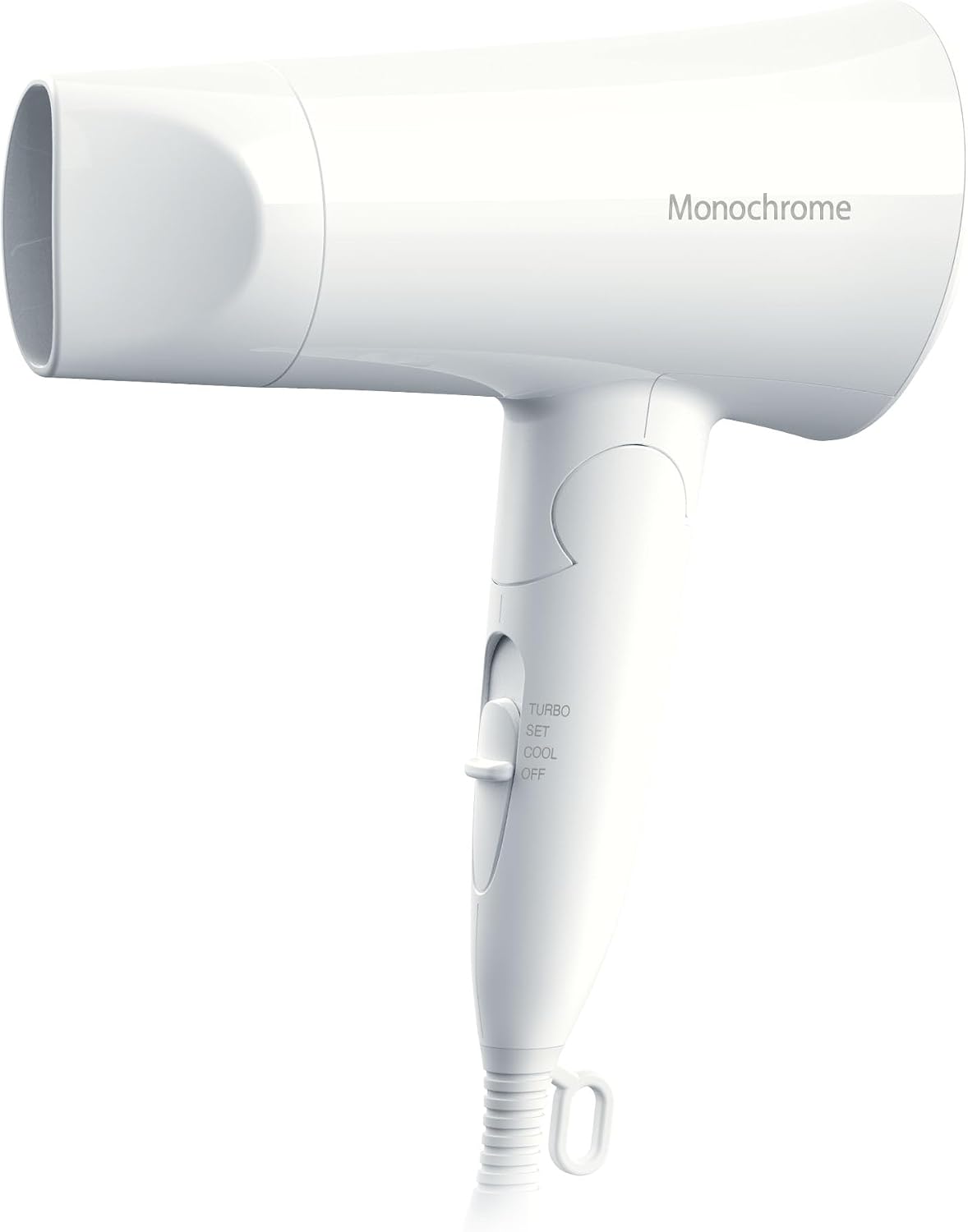 コイズミ KHD-1392/WH モノクローム ヘアドライヤー 1200W・折りたたみ式・マイナスイオン