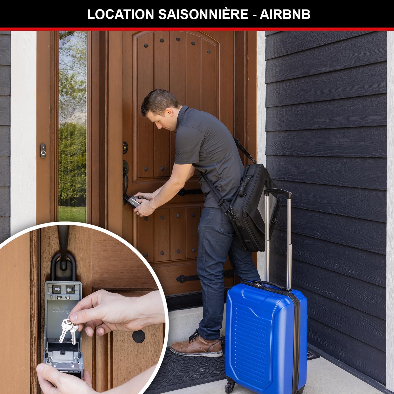 Thumbnail 3 de Master Lock Boîte à clés nouvelle design avec anse – grande capacité et sécurité renforcée