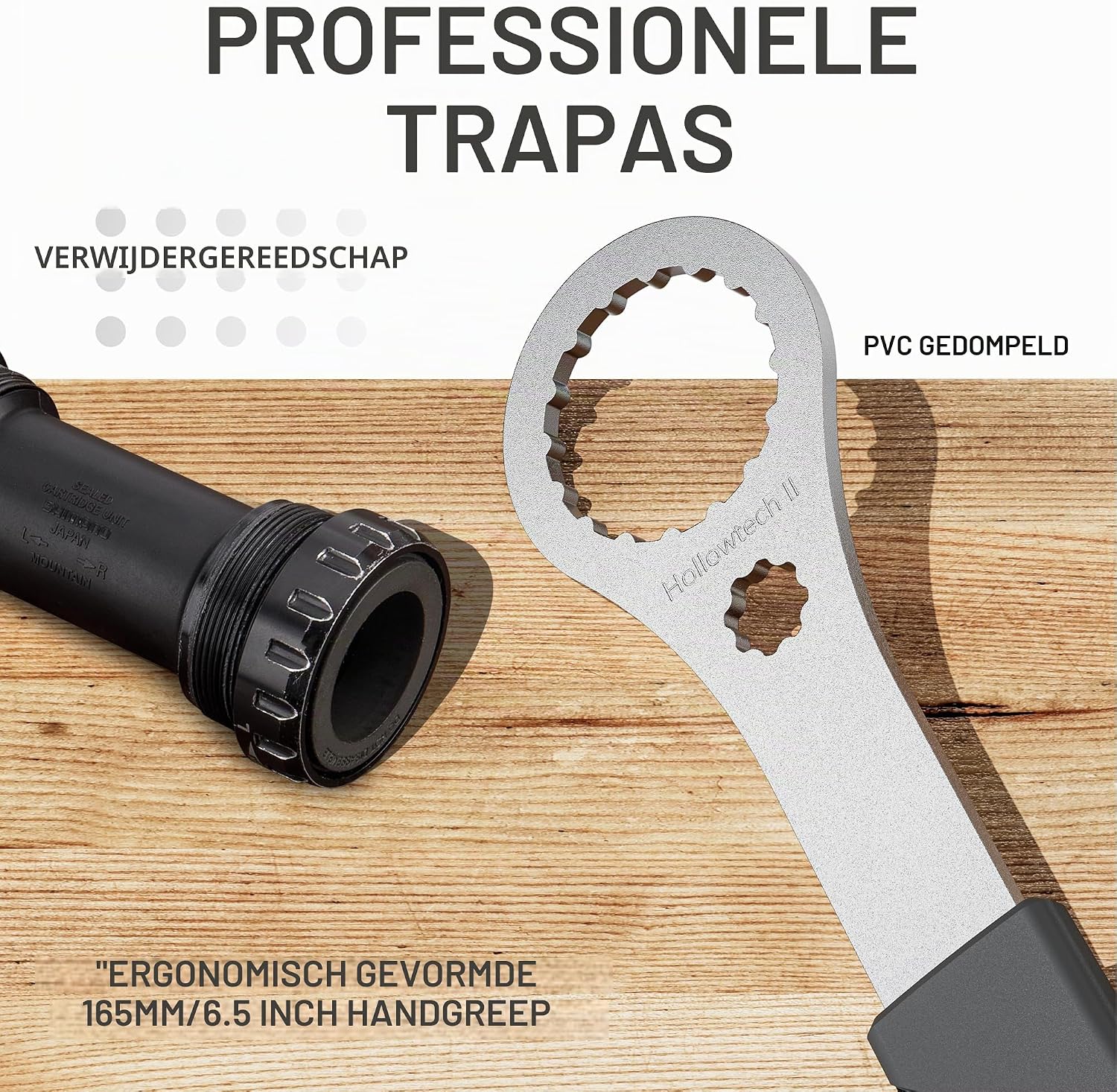 Detalle 1 de GEWAGE GE-10bb trapas- en Center Lock-sleutel met 16- en 12-noksprofielen