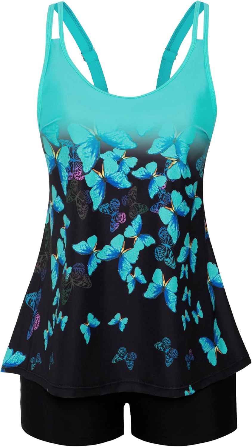 Thumbnail 6 de Arolina Tankini Swimsuits for Women — Tummy Control Two-Piece with Flowy Top and Boy Shorts