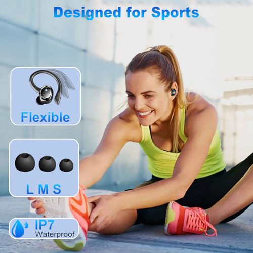 Thumbnail 6 de Auriculares Inalámbricos Bluetooth Deportivos Hupoaf: 60 h de autonomía, ANC opcional y Bluetooth 5.4 para entrenos