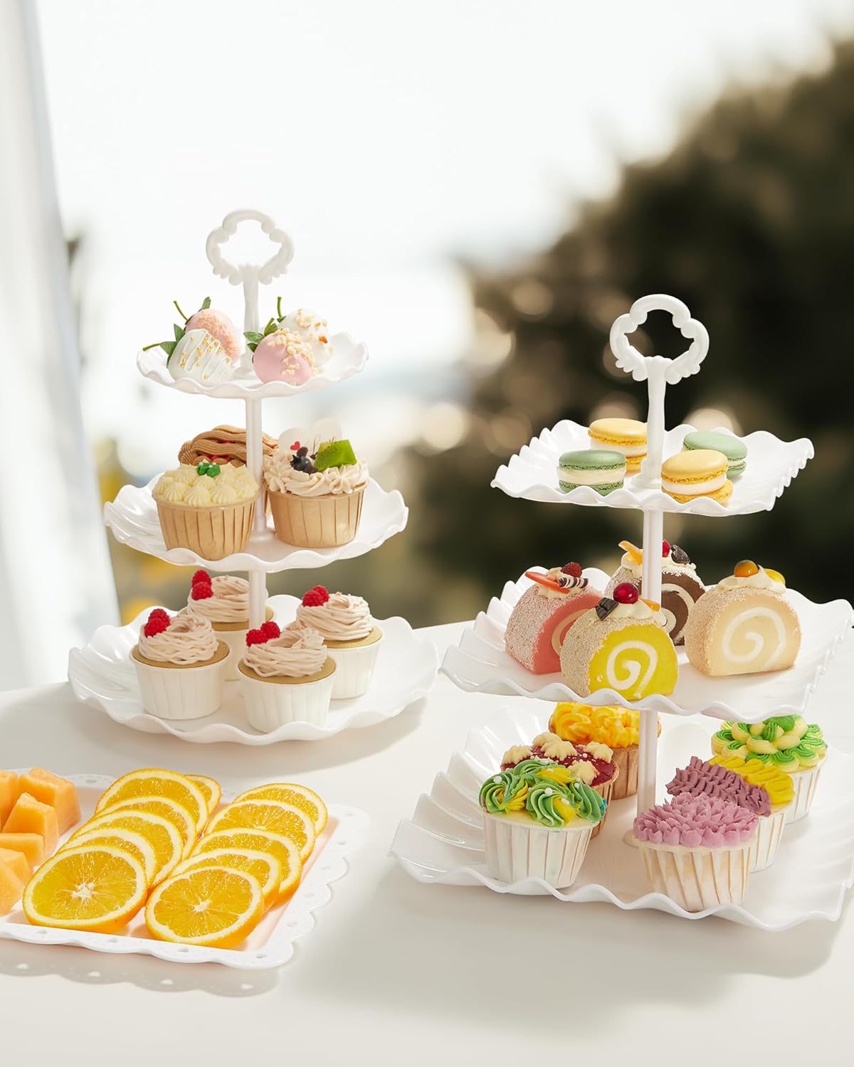 Thumbnail 6 de Kootek 10-Piece 3-Tier Dessert Cupcake Stand Set for Weddings, Tea Parties, Birthdays & More