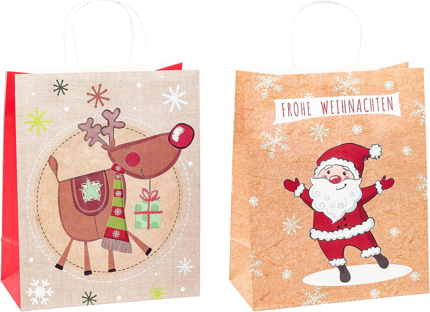 Thumbnail 6 de TSI Geschenktüten aus Kraftpapier WEIHNACHTEN, 12er Packung – mittel (23 x 18 x 10 cm)