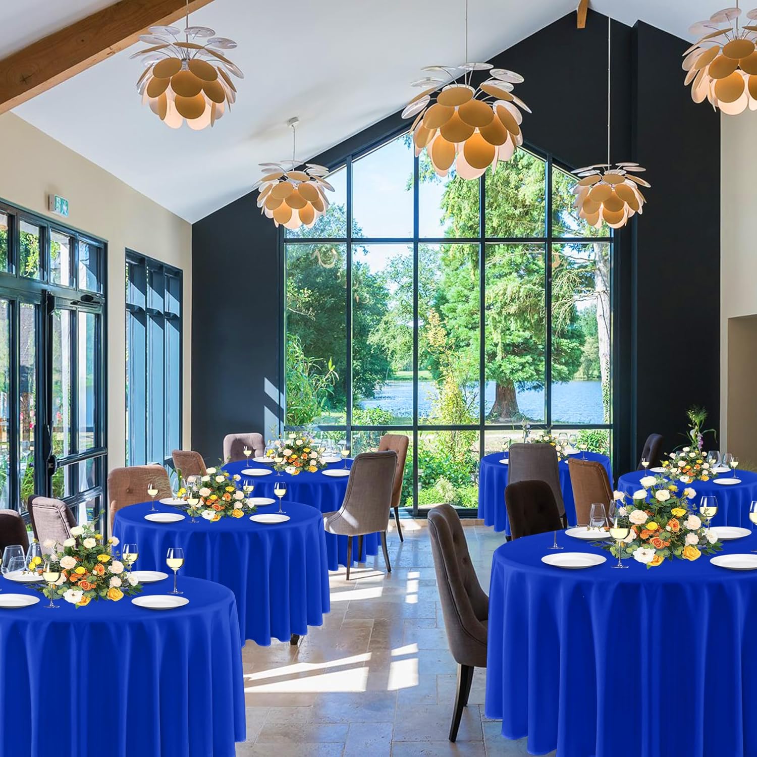 Thumbnail 1 de sancua Royal Blue 90-inch Round Tablecloths 6 Pack 🍽