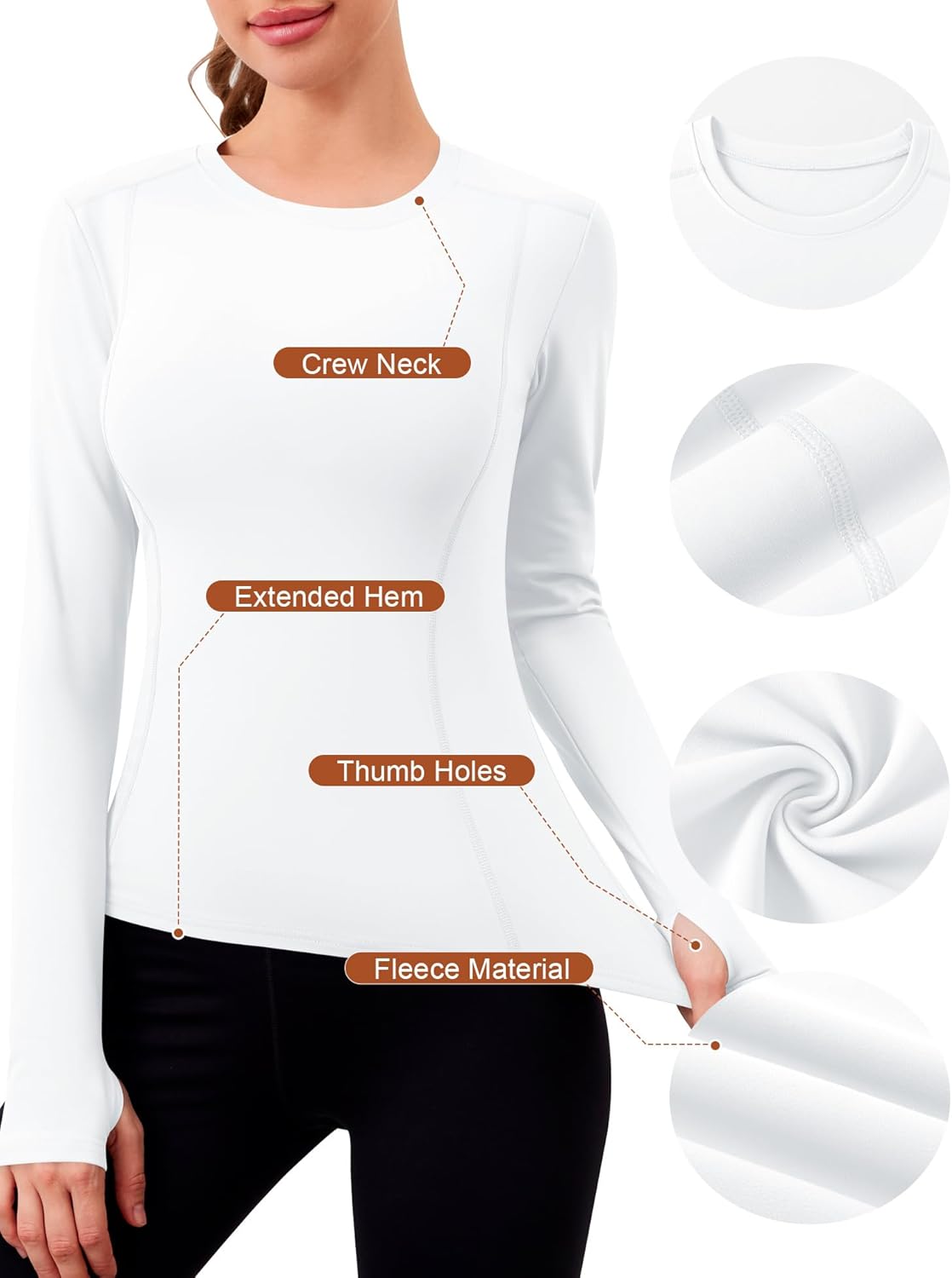 Detalle de IECCP thermal running top with fleece