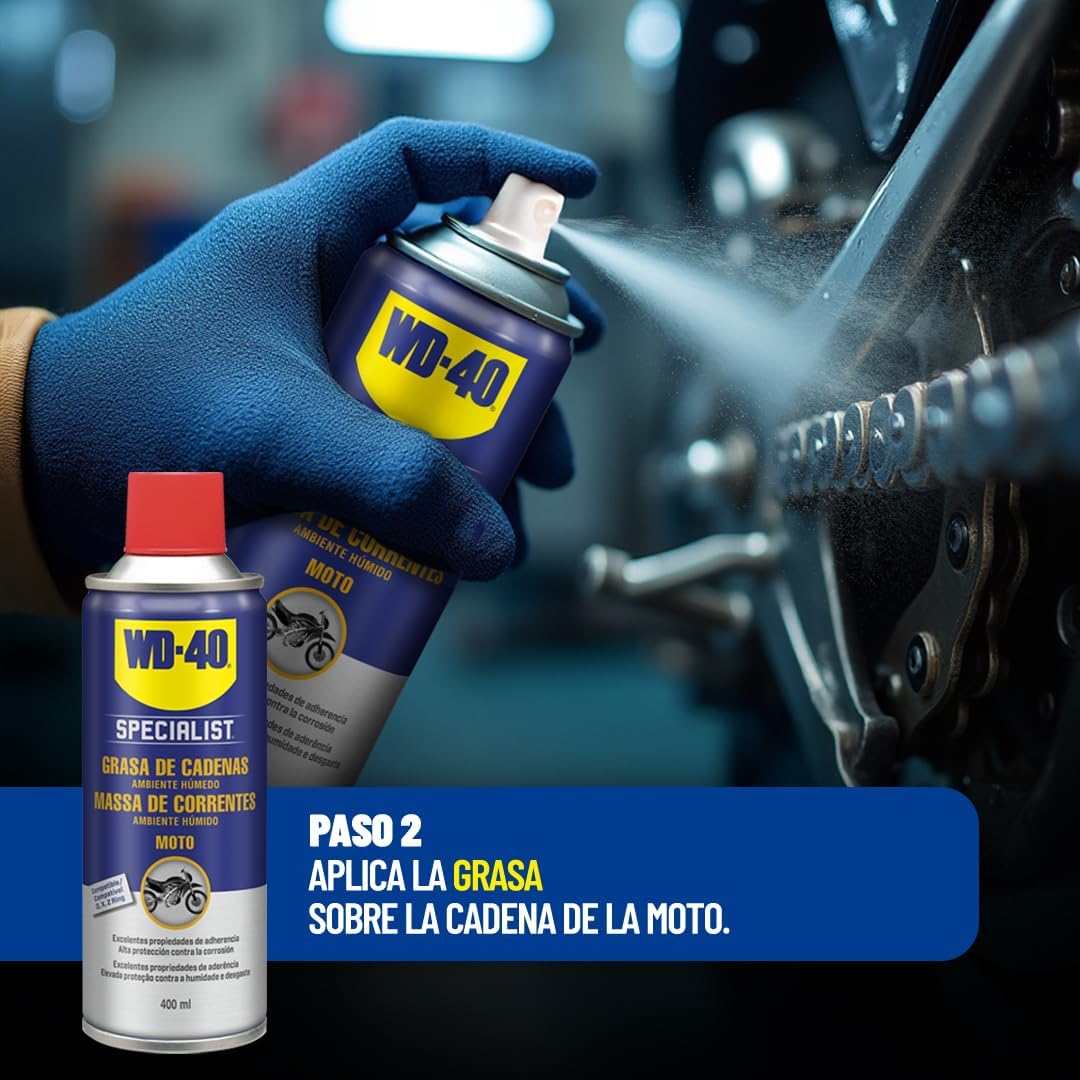 Thumbnail 4 de WD-40 Specialist Motorbike Kit Mantenimiento 400 ml