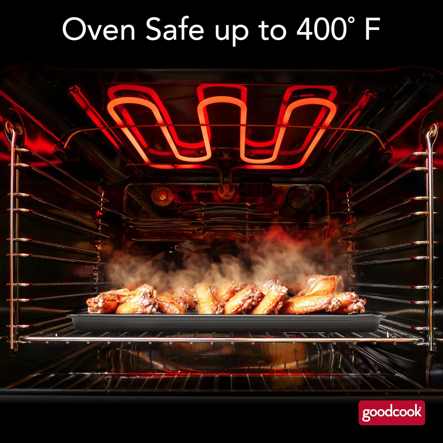 Thumbnail 3 de GoodCook 15x10.5 Nonstick Baking Pan & Rack