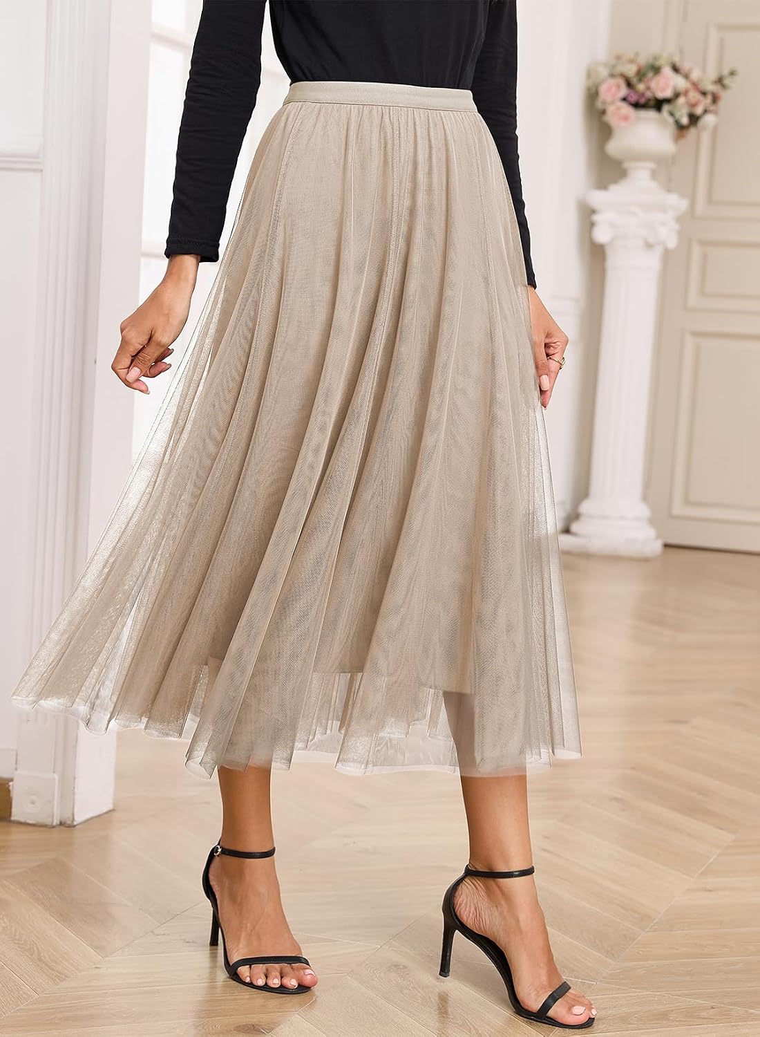 Detalle 1 de BLENCOT Tulle Midi Skirt