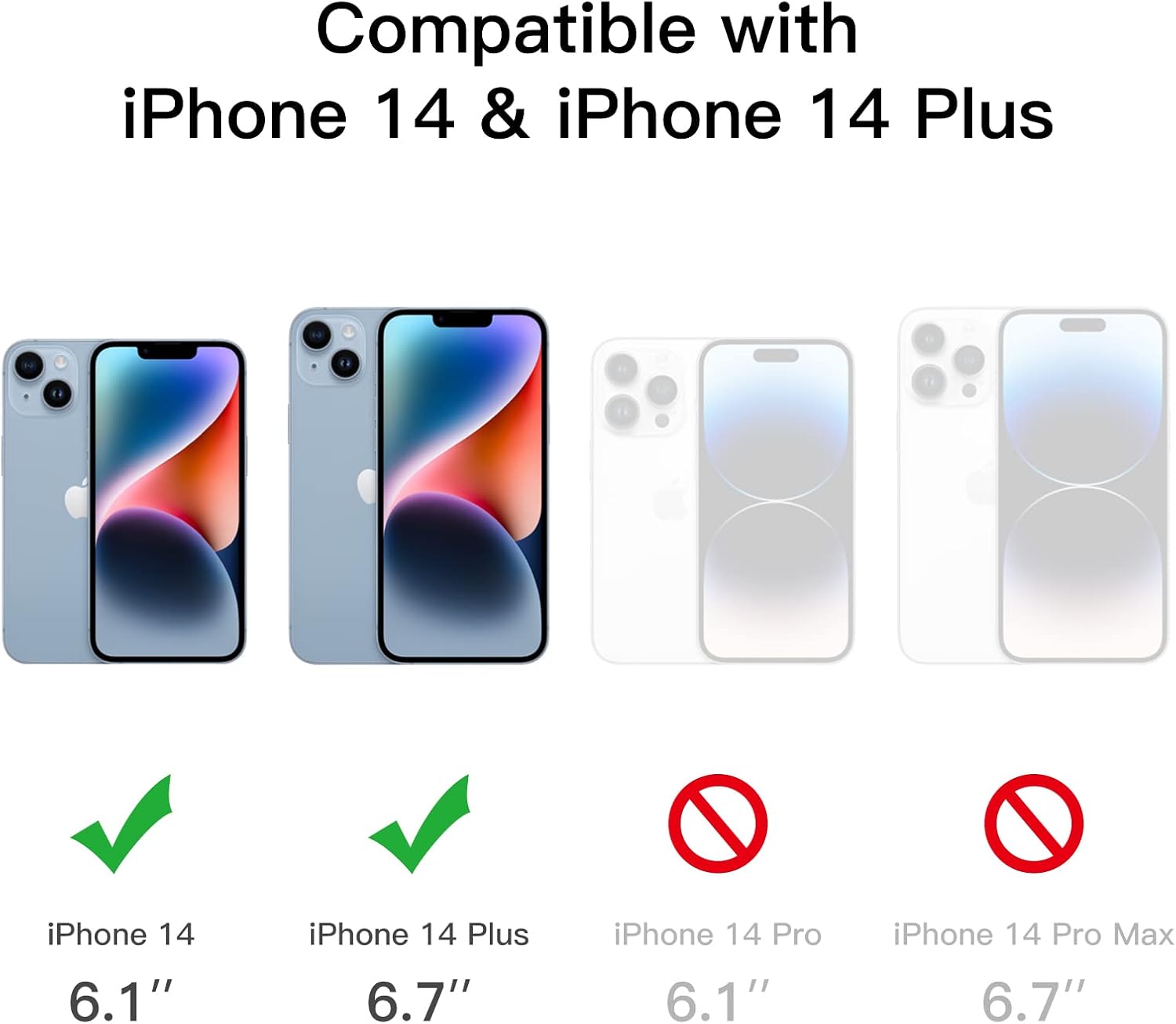 Detalle 2 de JETech kameralinsskydd för iPhone 14/14 Plus, 3-pack med 9H-härdat glas