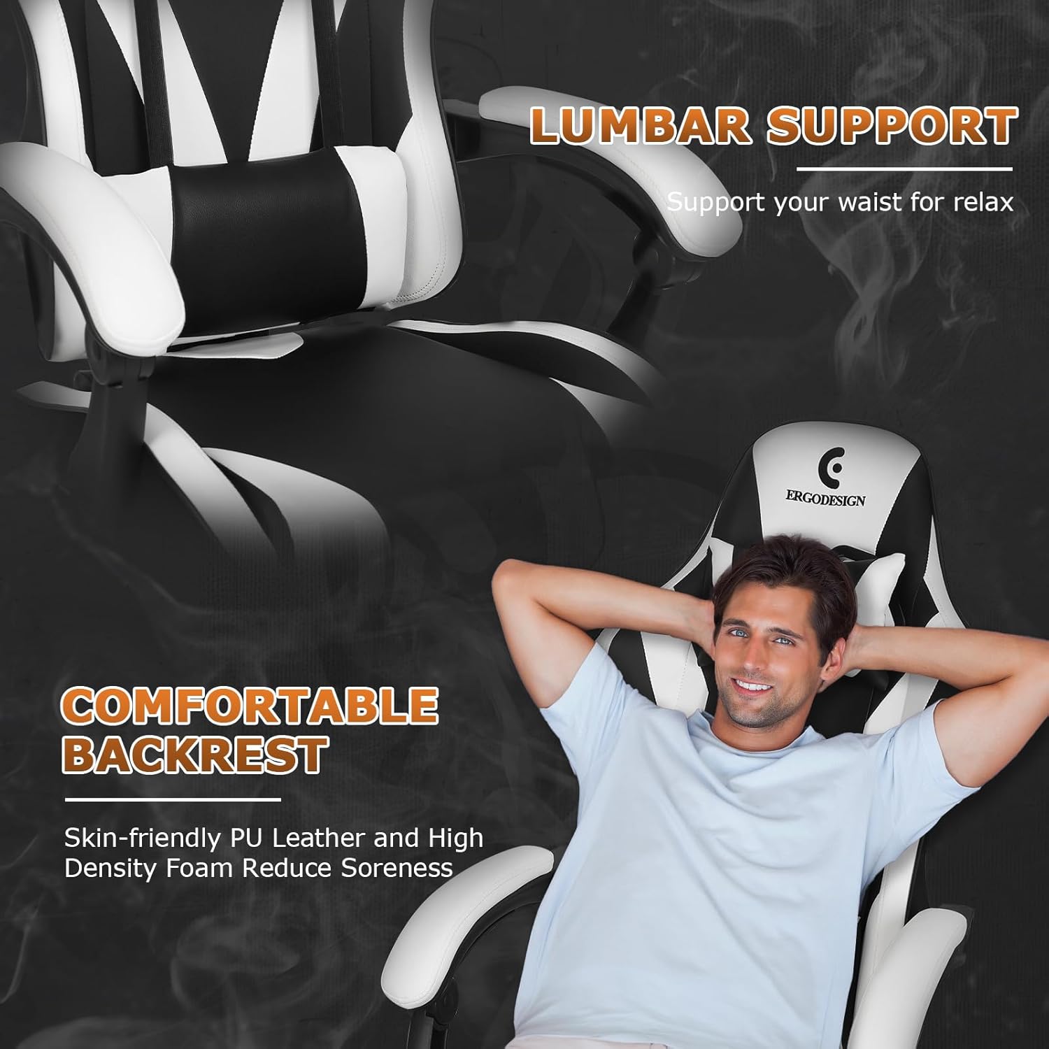 Thumbnail 6 de ErgoDesign Gaming Chair 90°–135° recline