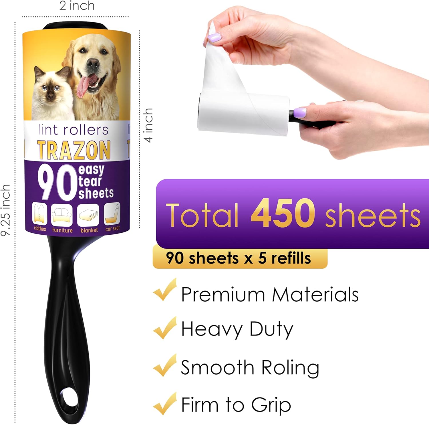 Thumbnail 1 de Lint Rollers Value Pack 450 Sheets