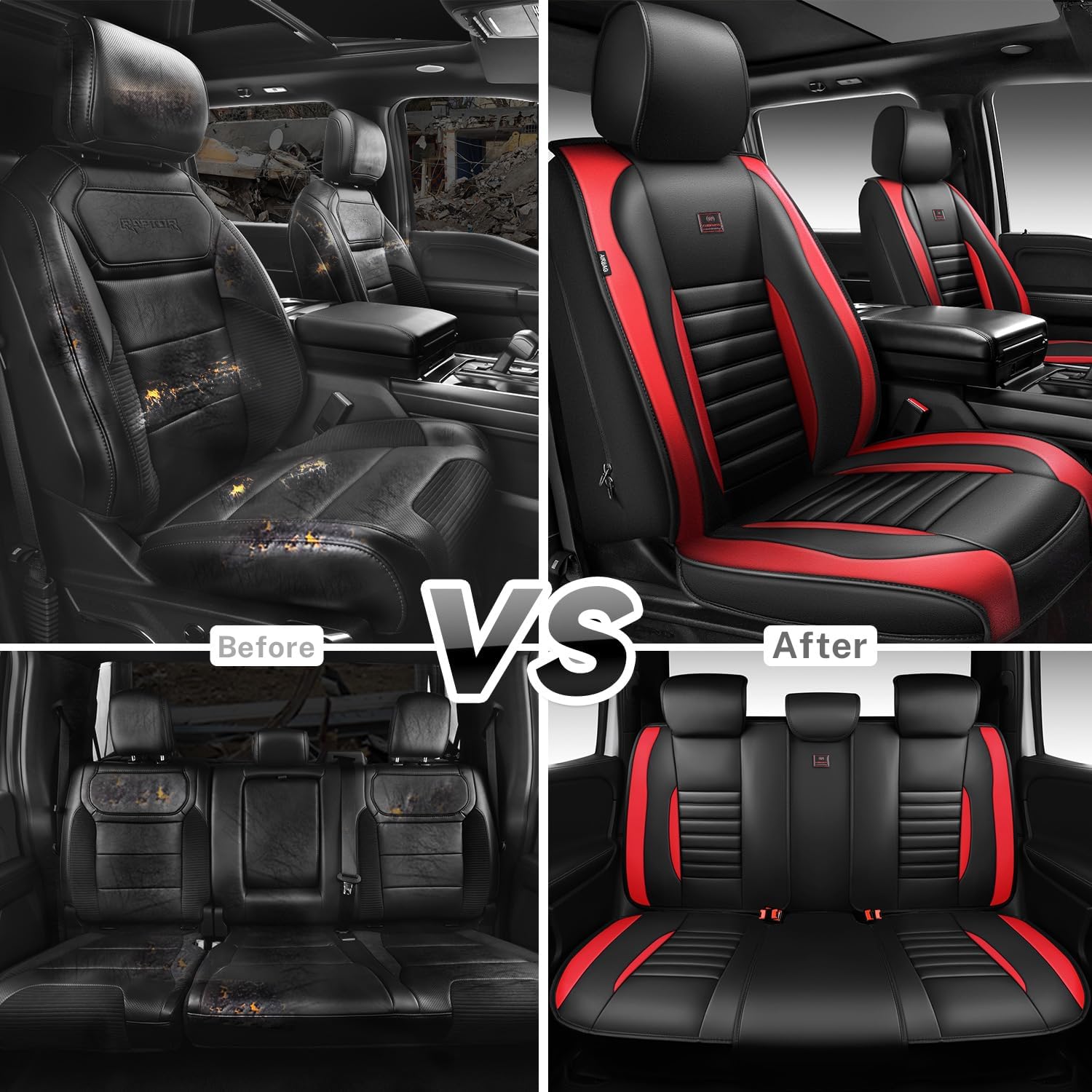 Thumbnail 6 de CAR PASS Nappa Leather Seat Covers Full Set
