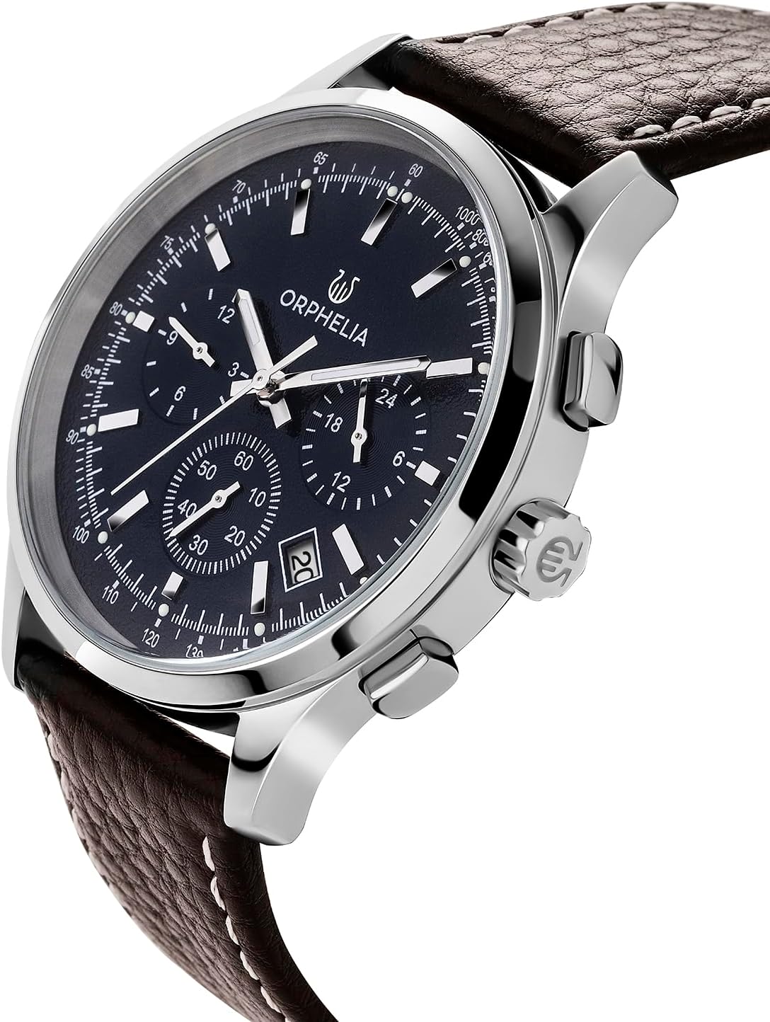 Detalle 2 de Orphelia Montre Homme 24h Dual Time Quartz Cuir – Élégance fiable au quotidien