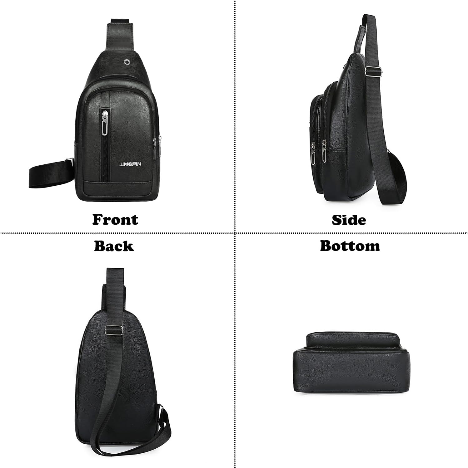 Detalle 2 de CYchen Umhängetasche Schultertasche Messenger Bag – robuste Crossbody-Tasche für Herren