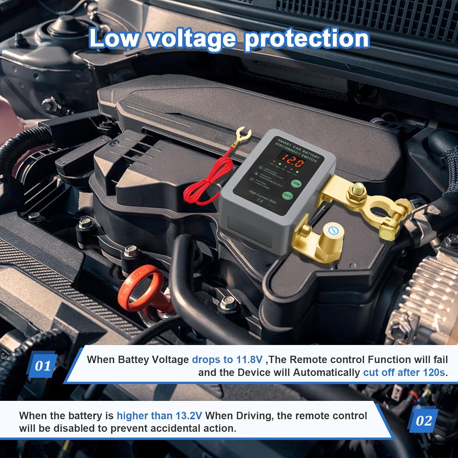 Thumbnail 2 de Interruptor desconexión batería 12V 240A con telemando